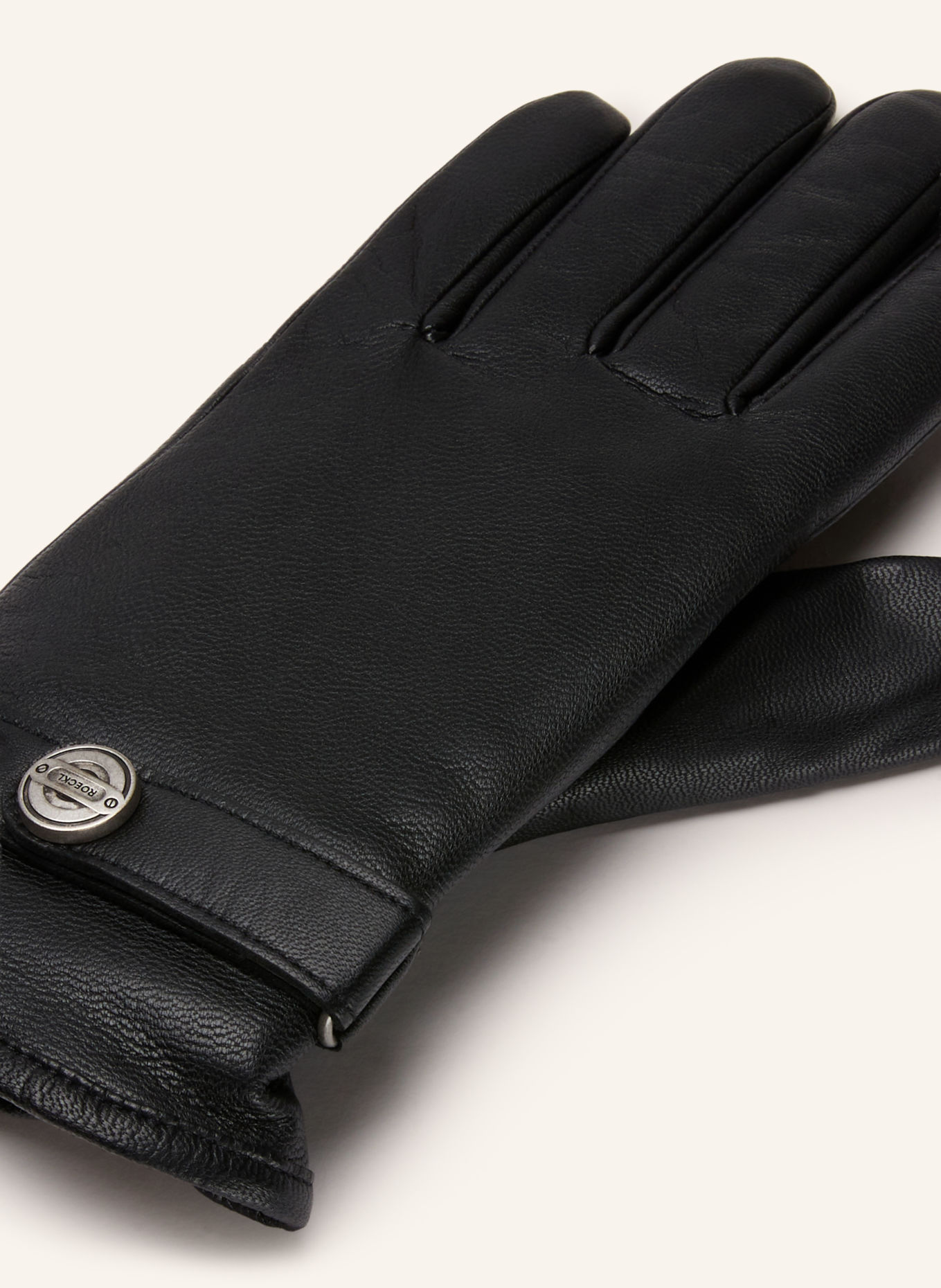 ROECKL Leren handschoenen ARDEN: ZWART