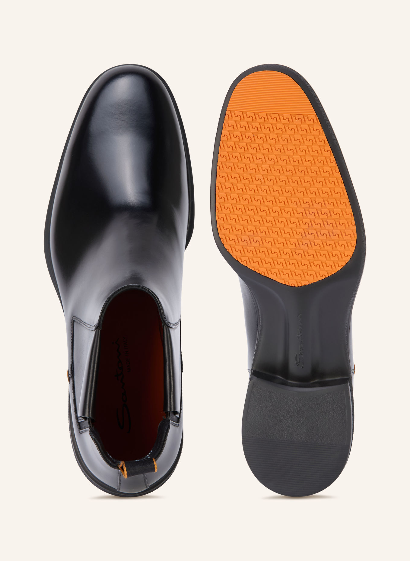 Santoni Chelsea boots EASY: BLACK