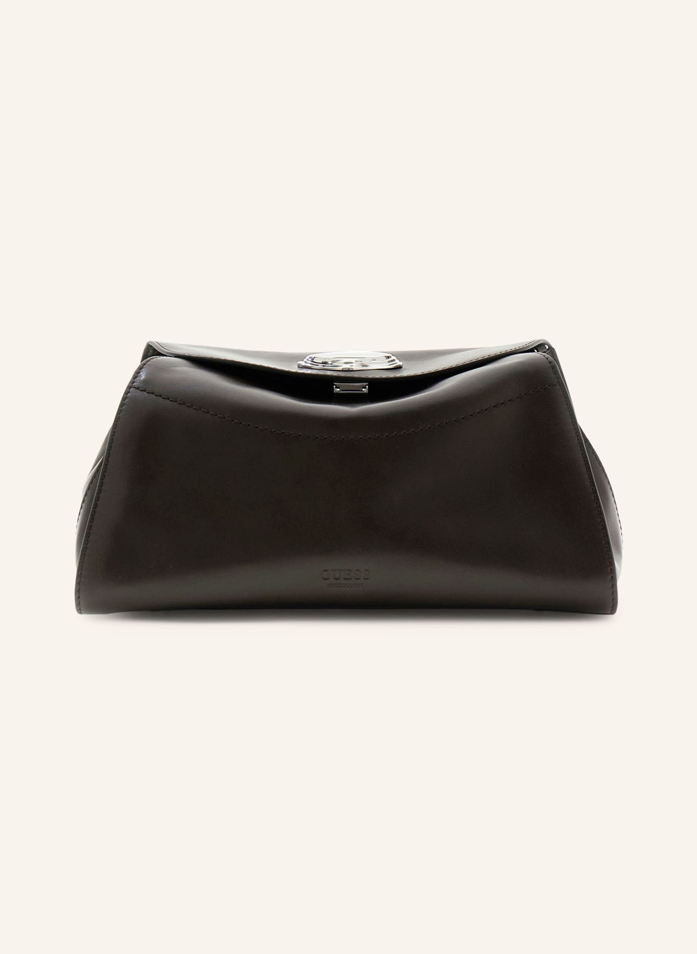GUESS SMALL Pouch: DARK BROWN