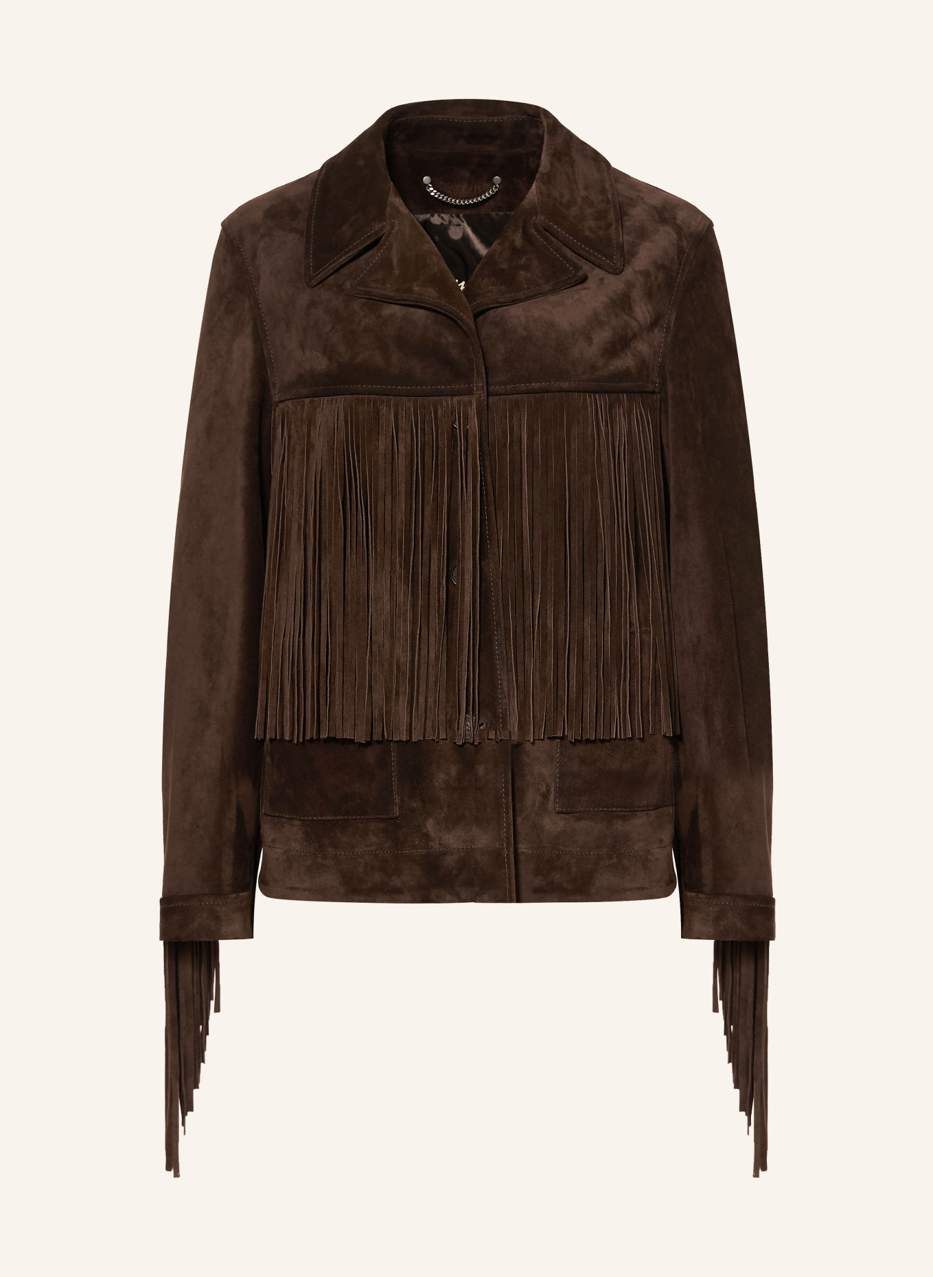 GOLDEN GOOSE Lederjacke JOURNEY: DUNKELBRAUN