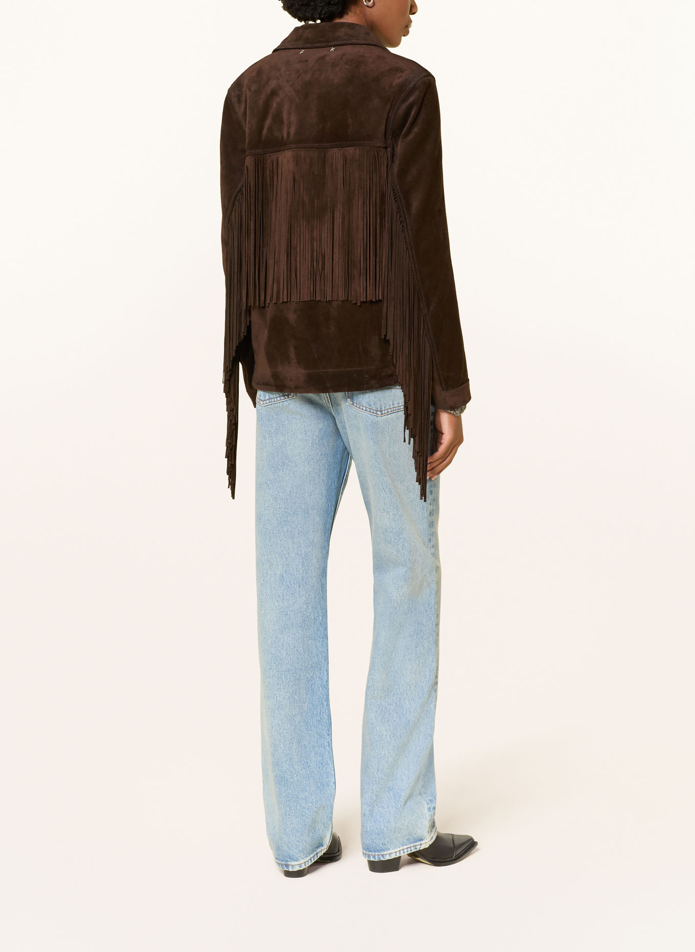 GOLDEN GOOSE Lederjacke JOURNEY: DUNKELBRAUN