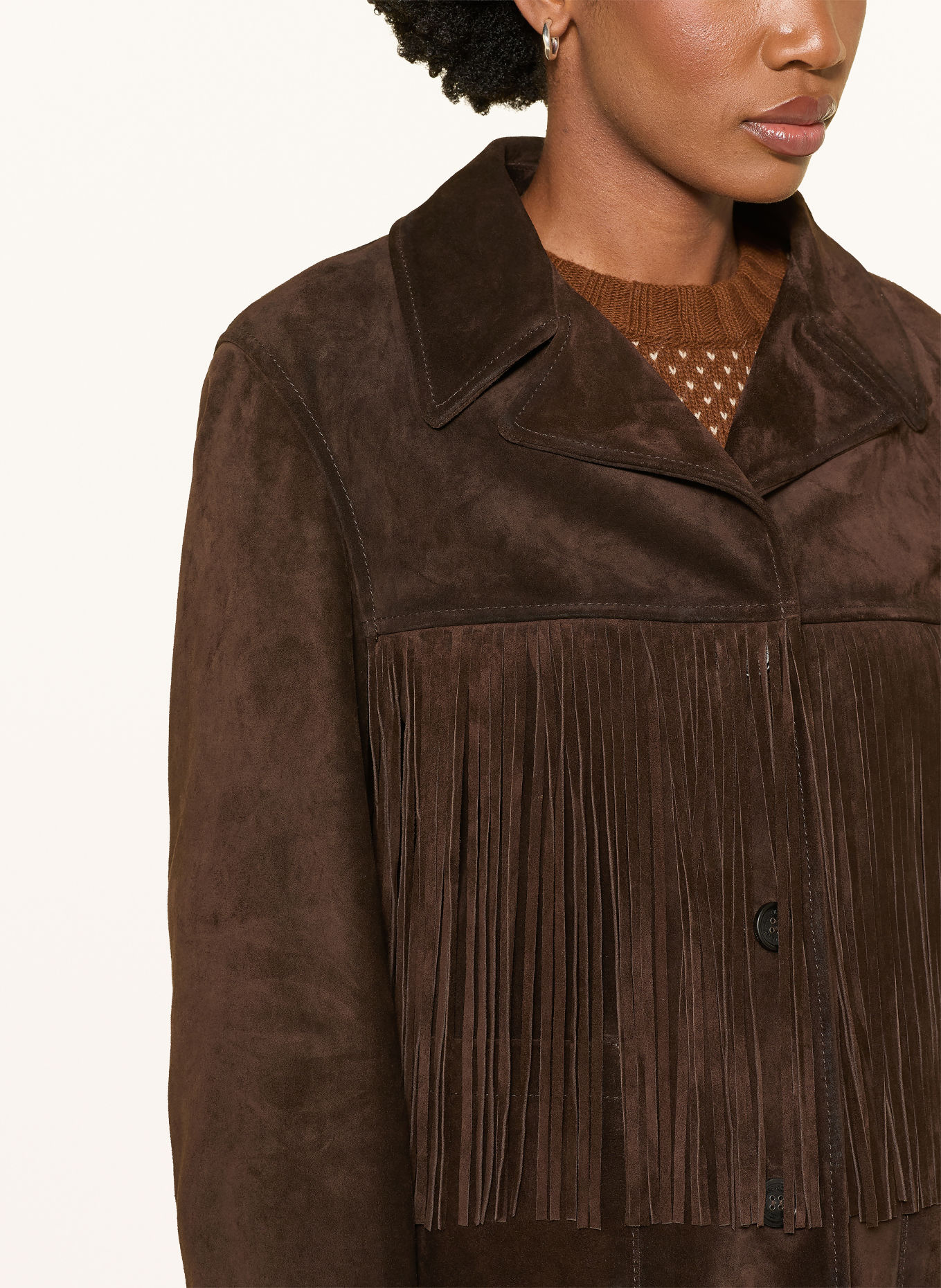 GOLDEN GOOSE Lederjacke JOURNEY: DUNKELBRAUN