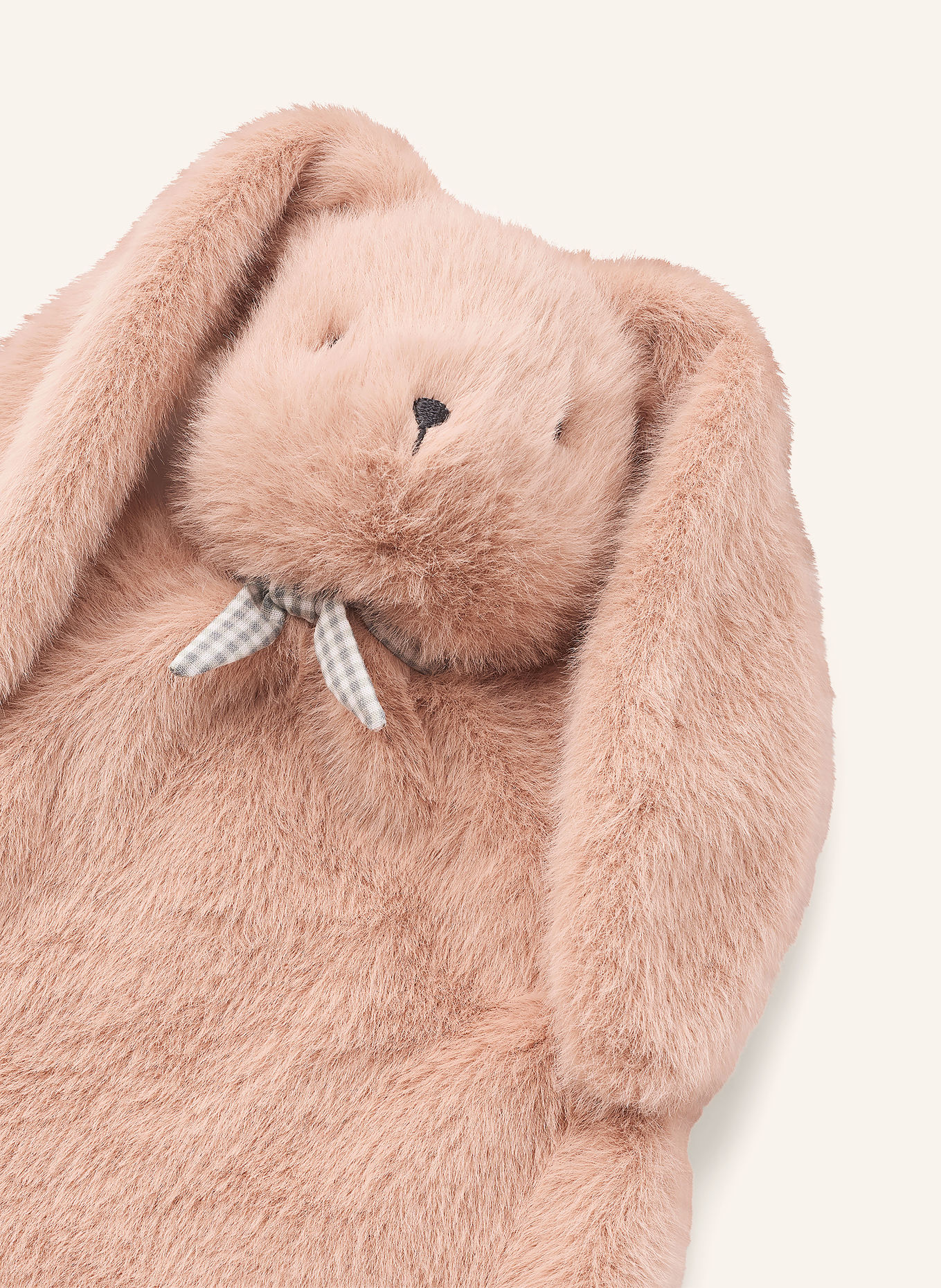 LIEWOOD Knuffeldoekje ROY RABBIT: ROSÉ / CRÈME / GROEN