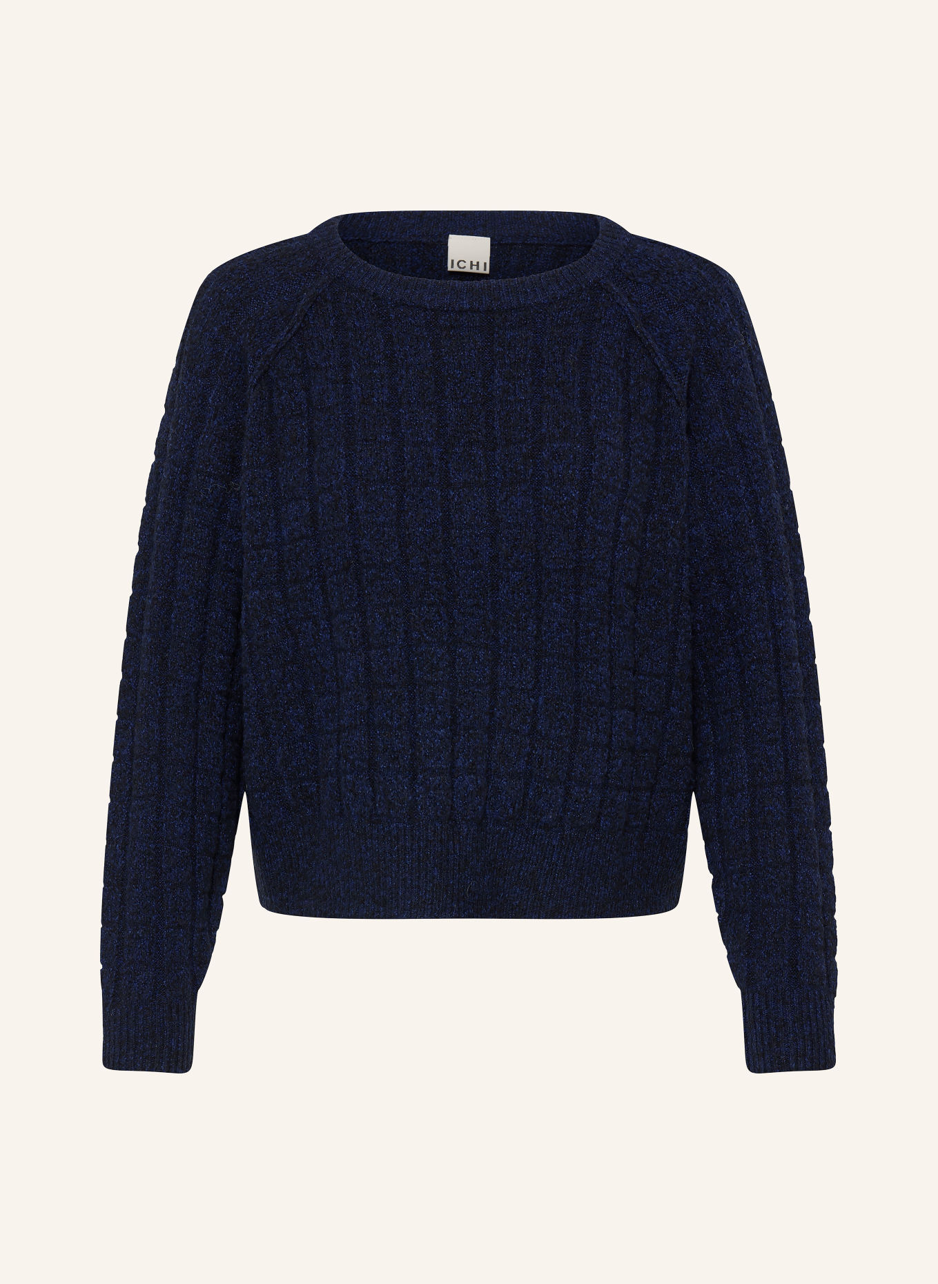 ICHI IHDANILLA Sweater: BLUE / BLACK