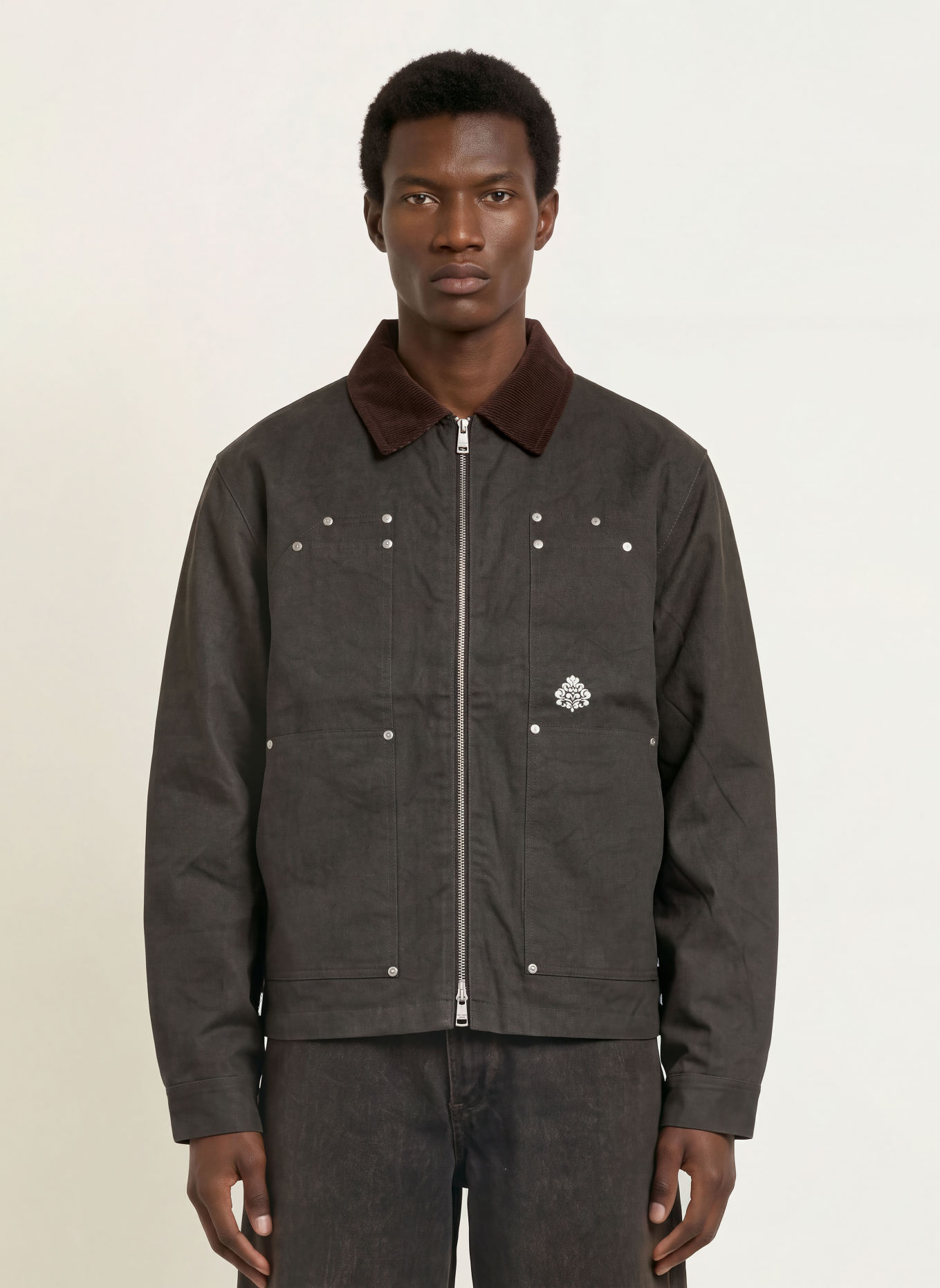 don't waste culture Field jacket KIRA: ZWART / BRUIN