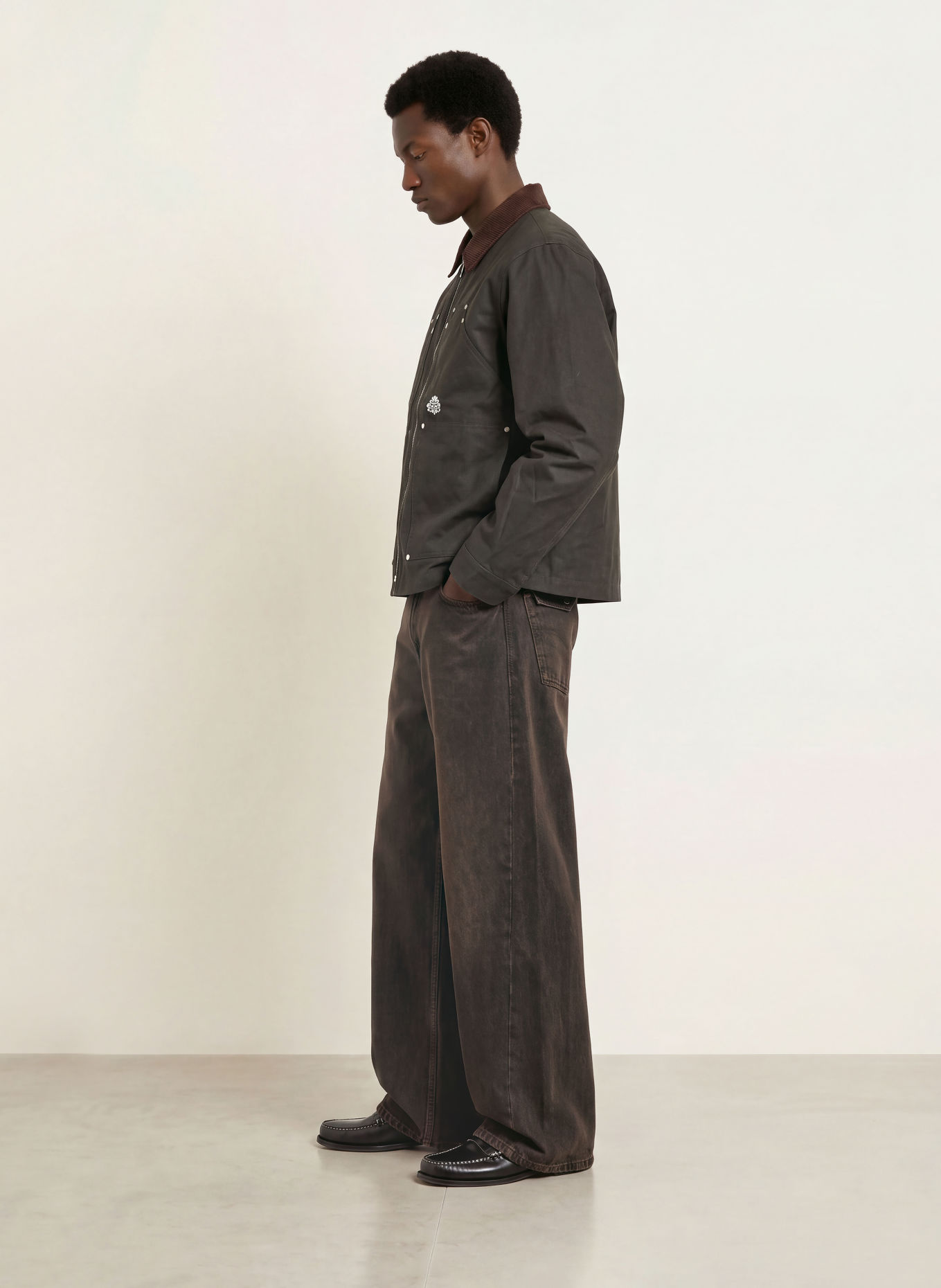 don't waste culture Field jacket KIRA: ZWART / BRUIN
