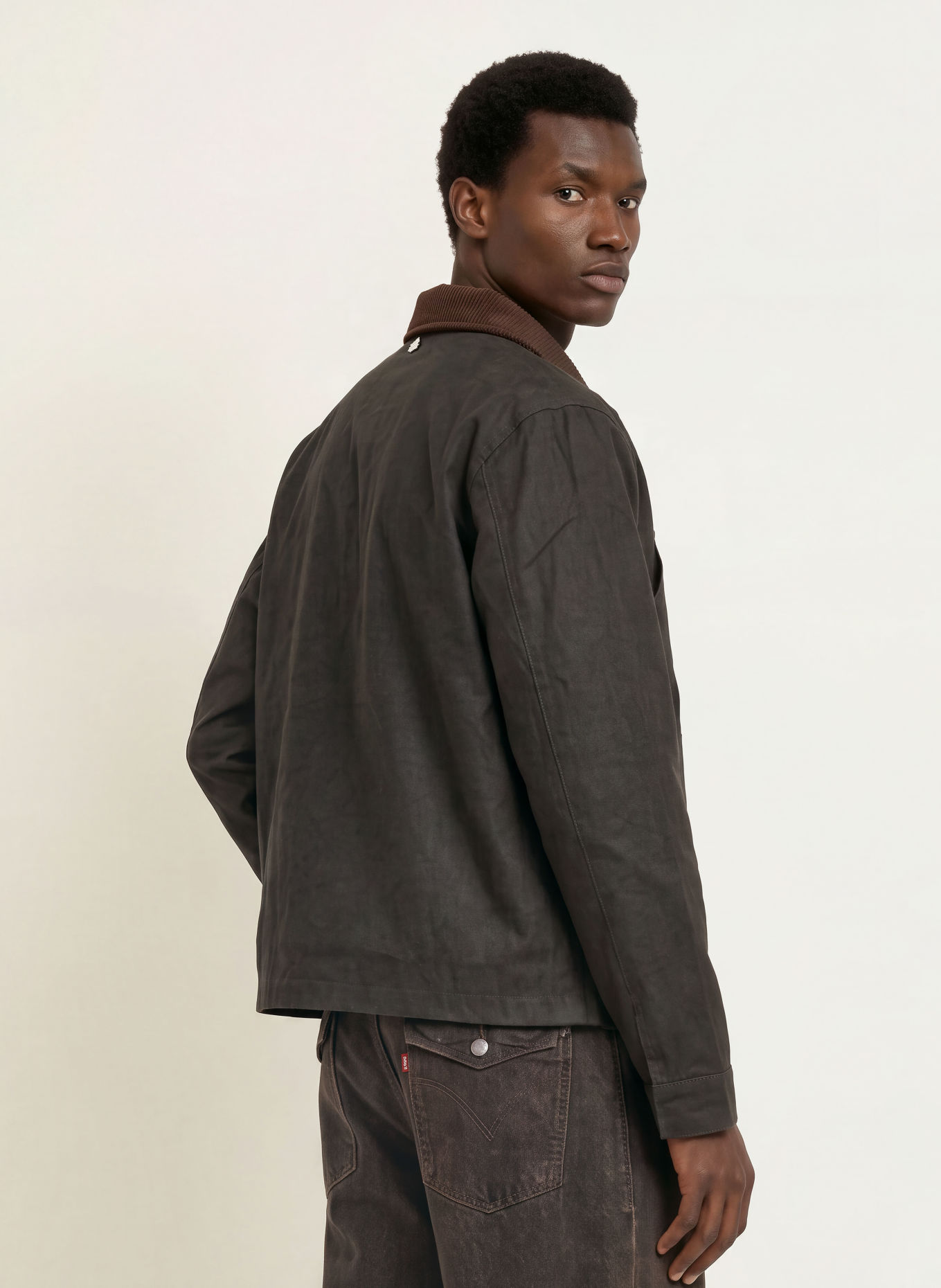 don't waste culture Field jacket KIRA: ZWART / BRUIN