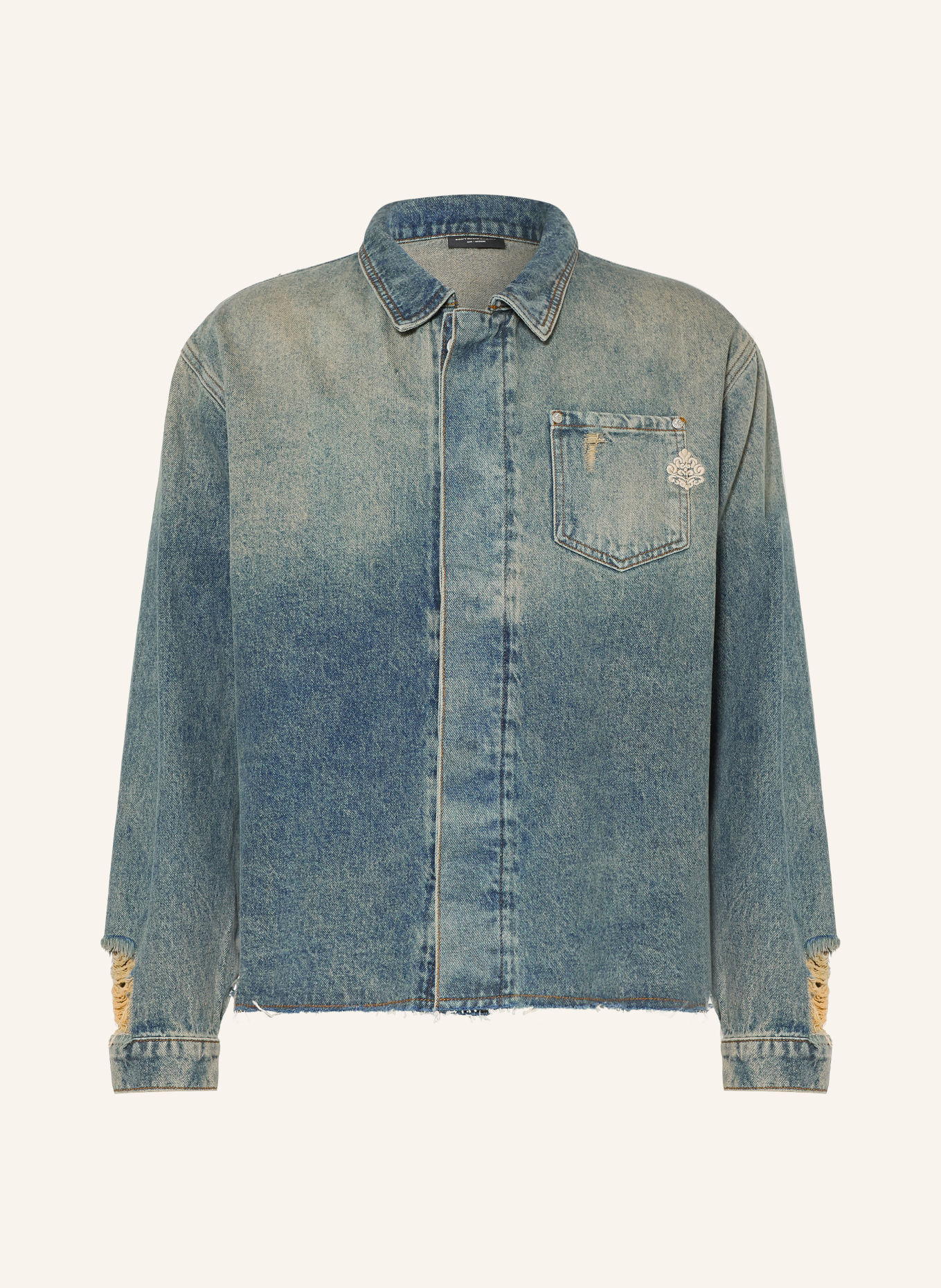 don't waste culture AZA Jeans Overshirt: BLUE