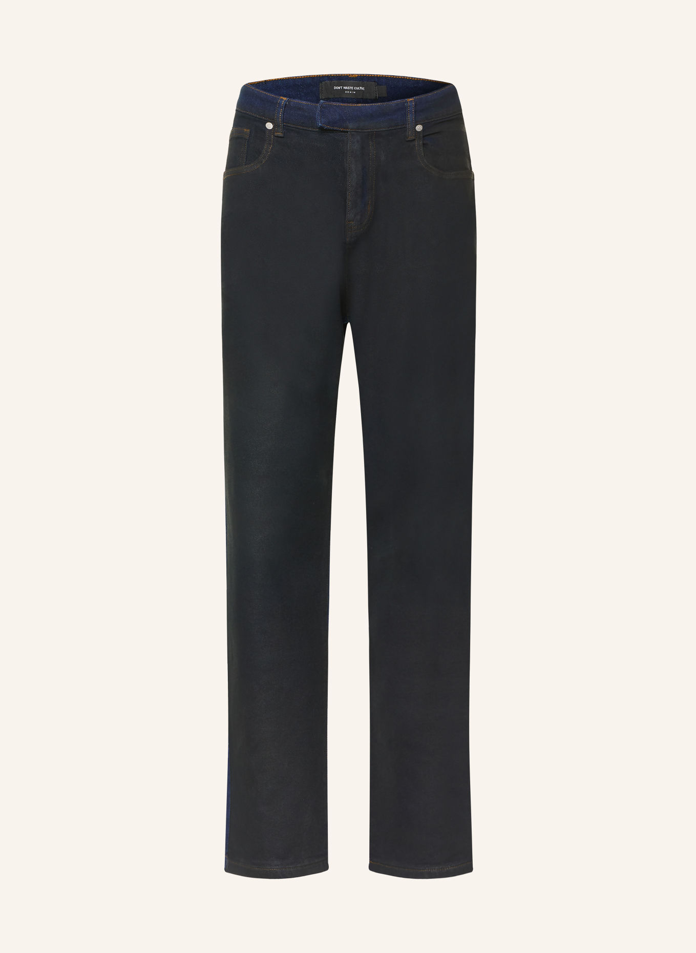 don't waste culture Coated jeans VELA Loose Fit: 1 BLACK
