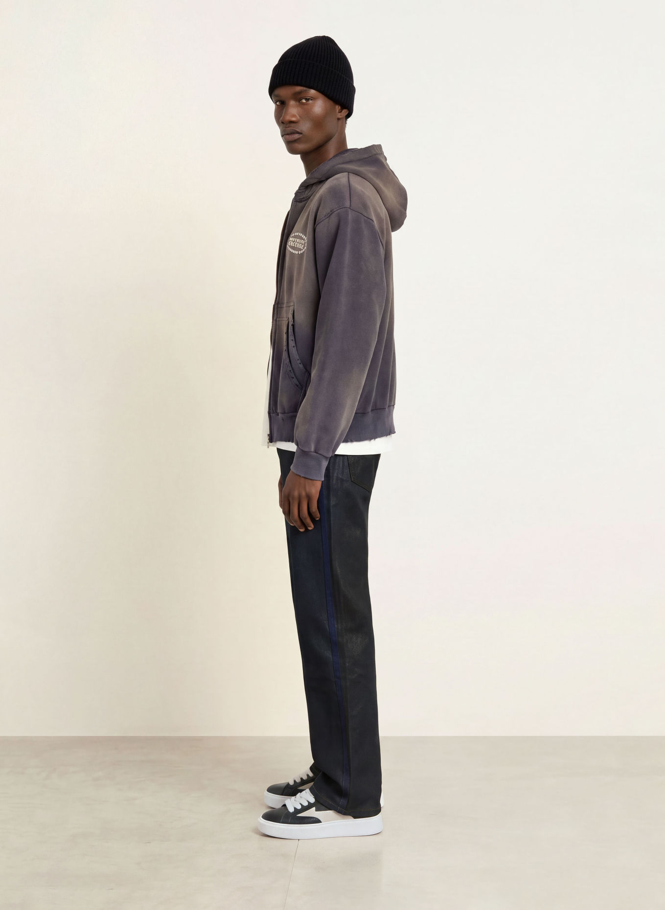 don't waste culture Coated jeans VELA Loose Fit: 1 BLACK