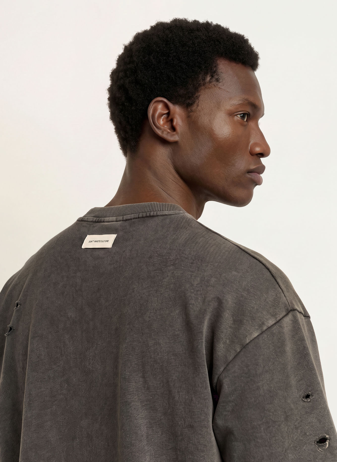 don't waste culture Sweatshirt ALUNE: GRIJS