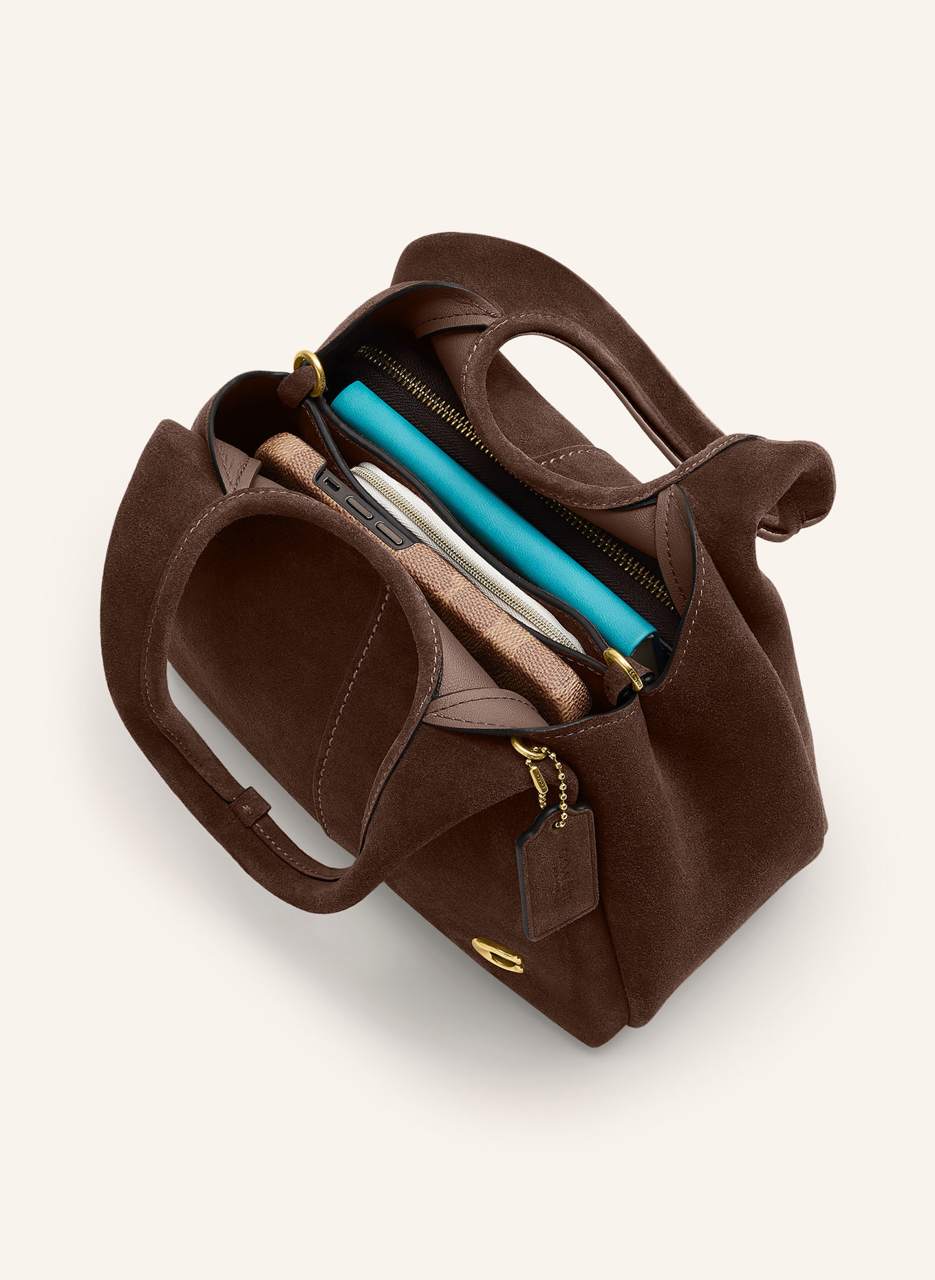 COACH LANA 23 Shoulder Bag: DARK BROWN