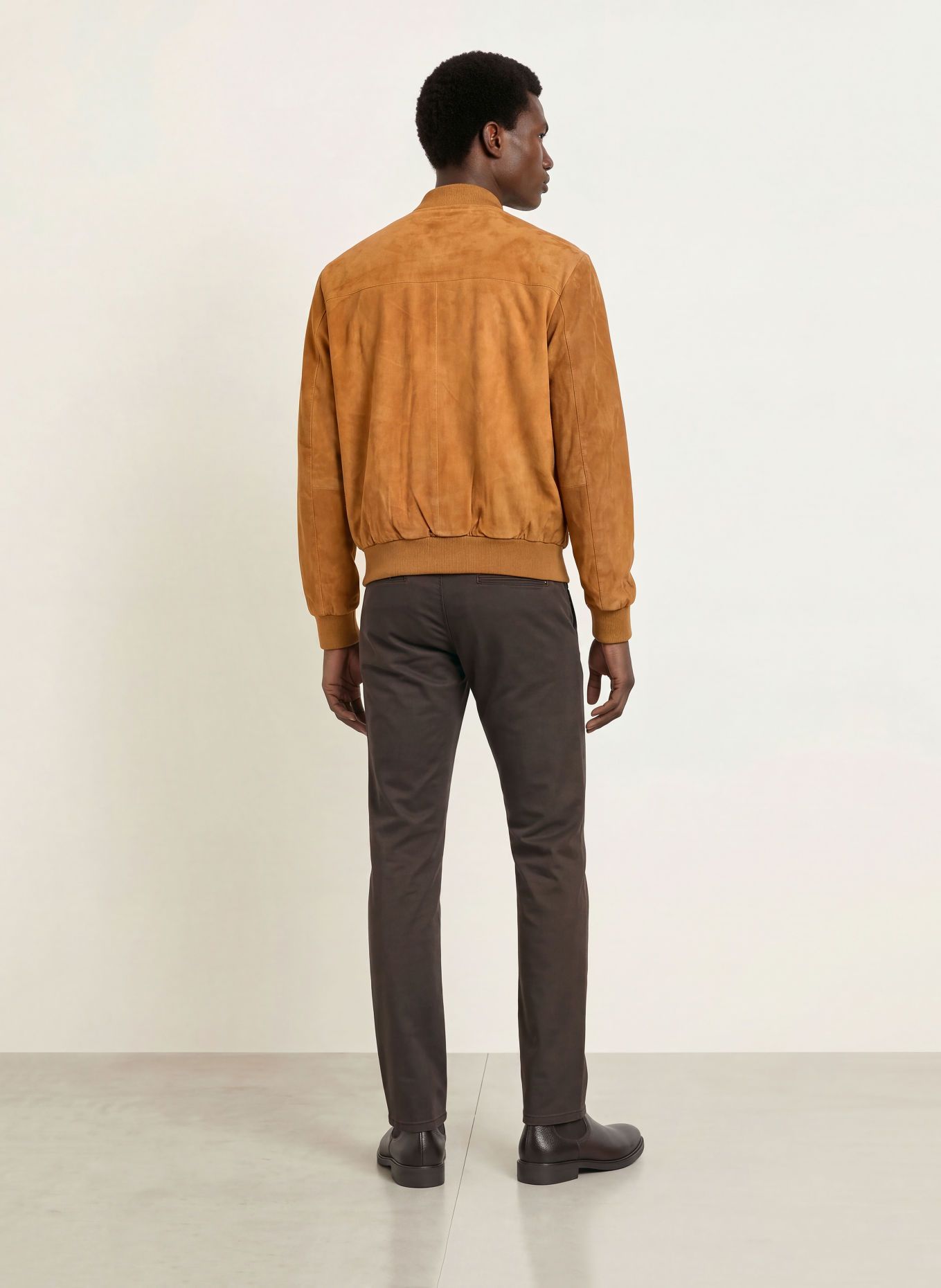 STROKESMAN'S Surchemise en cuir: COGNAC