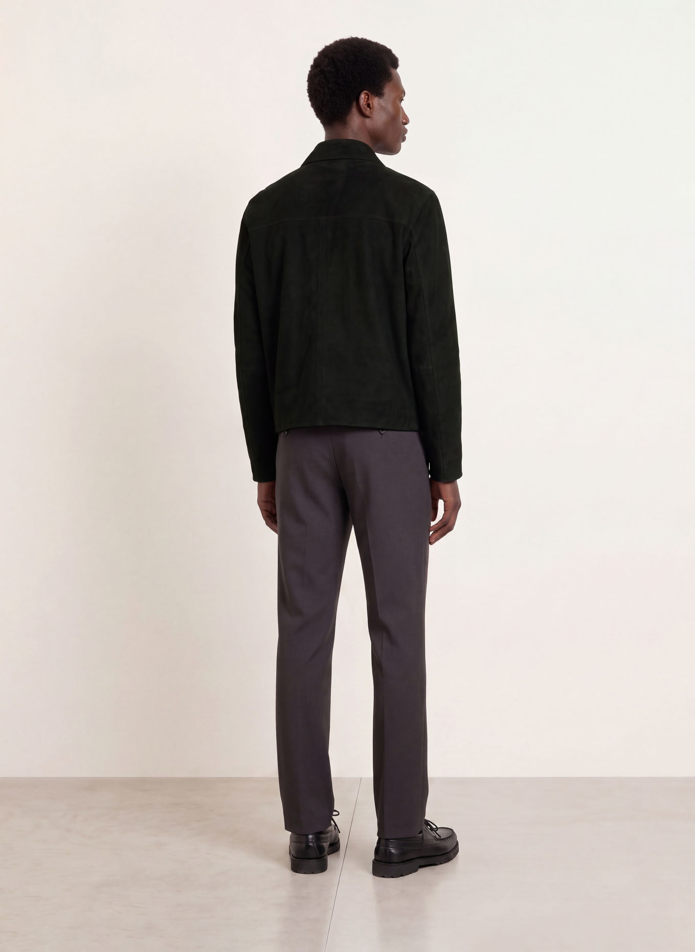 PAUL Veste en cuir: NOIR