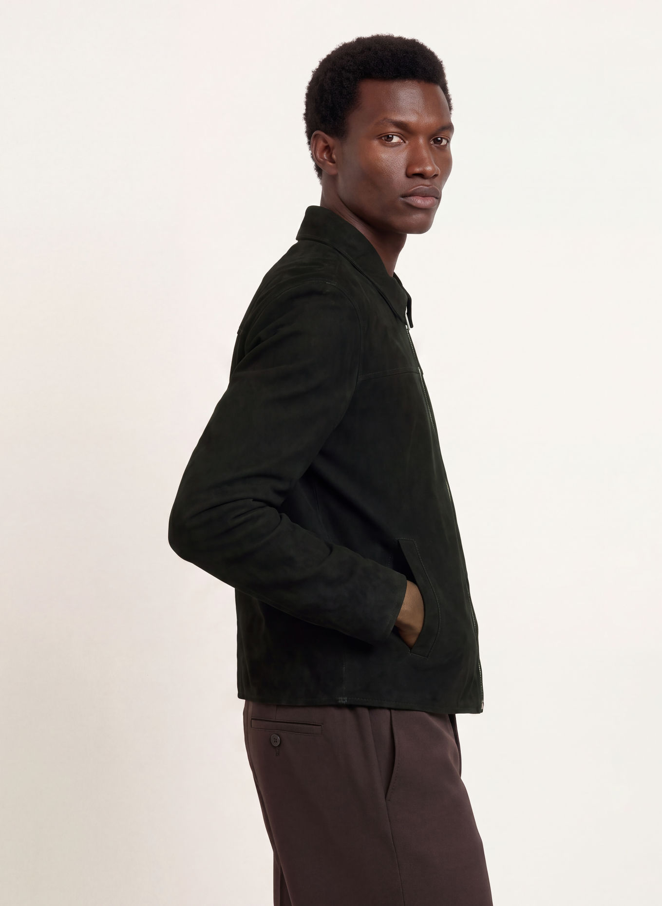 PAUL Veste en cuir: NOIR