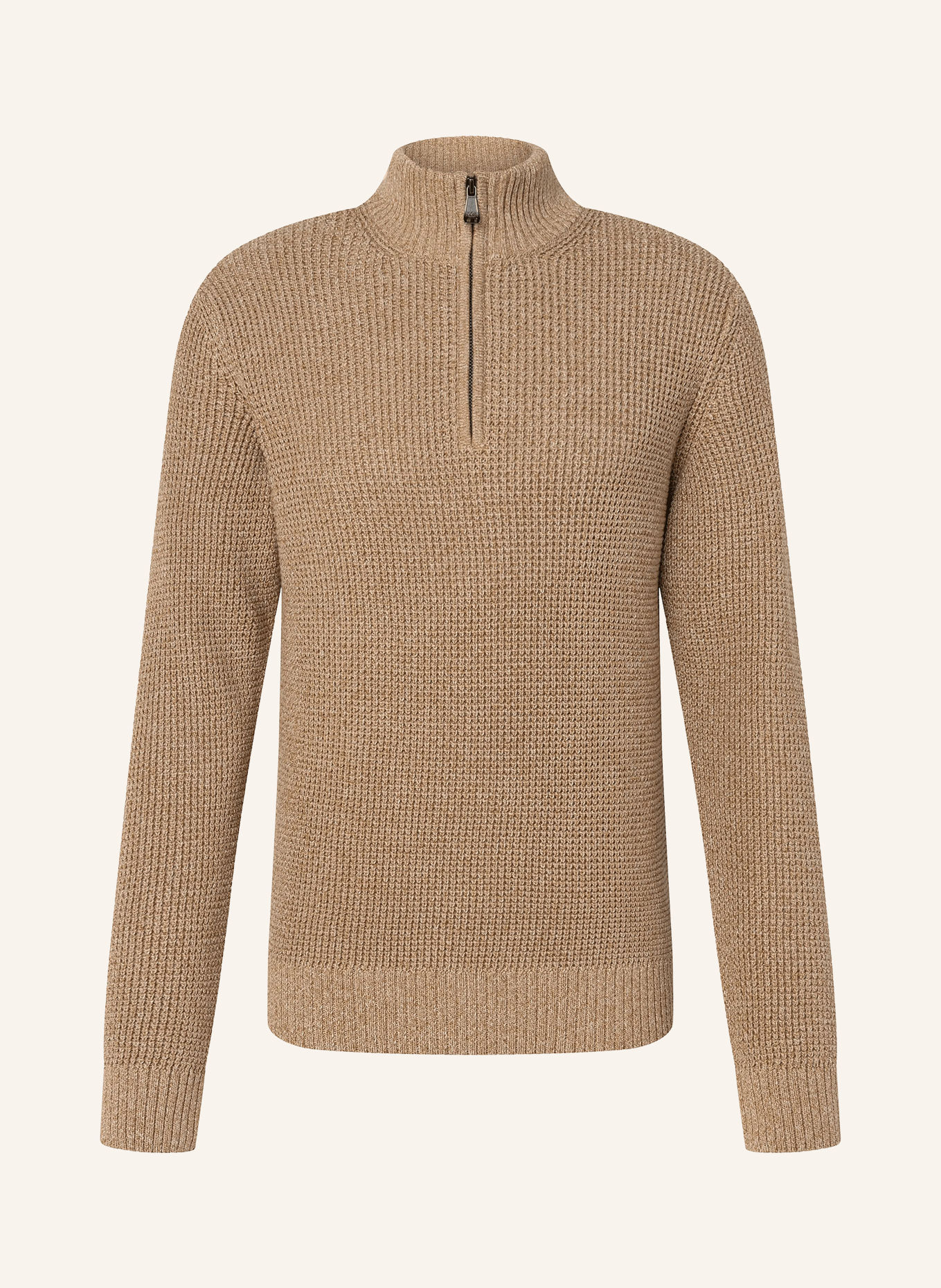 JOOP! JEANS Half-zip sweater HONRIO Turtleneck: BEIGE