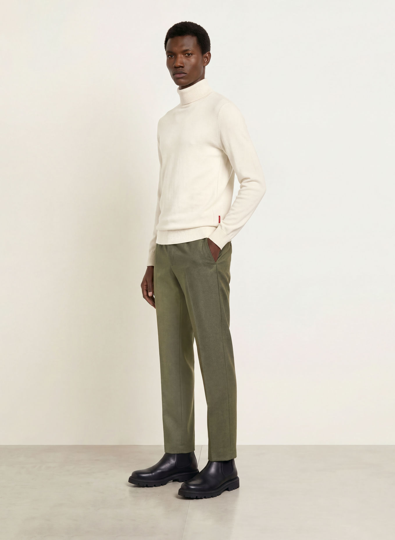 JOOP! JEANS Rullekrave-trøje LEMRIGO: CREME
