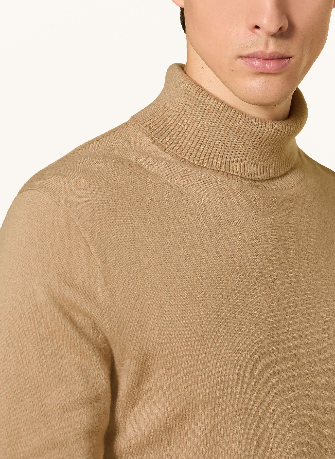 JOOP! JEANS LEMRIGO Turtleneck sweater: LIGHT BROWN