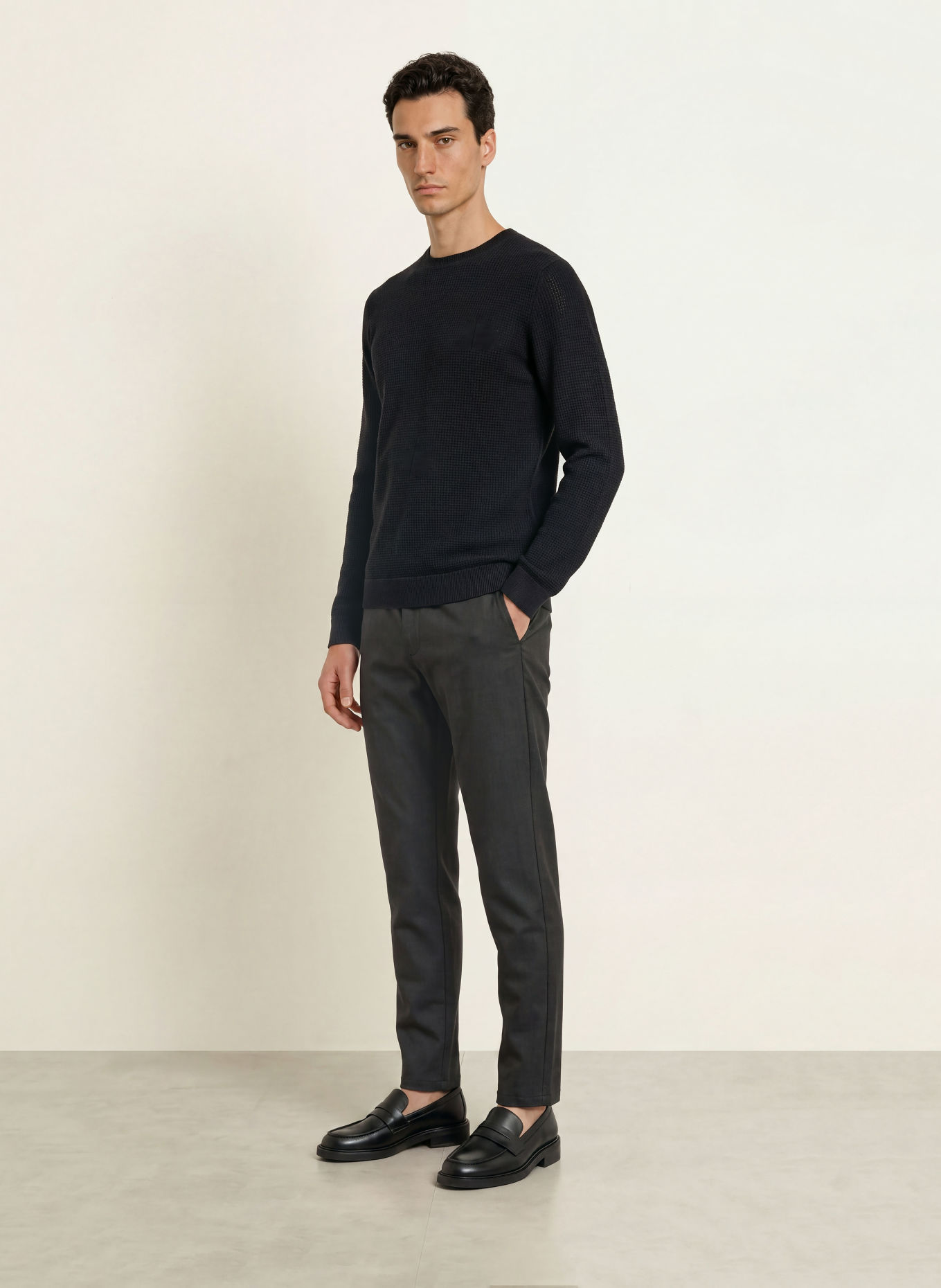 JOOP! JEANS PEOSIUS Sweater: BLACK