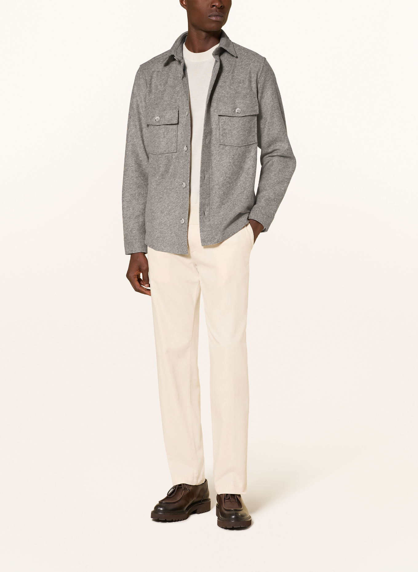 JOOP! JEANS HENRY Overshirt: LIGHT BROWN
