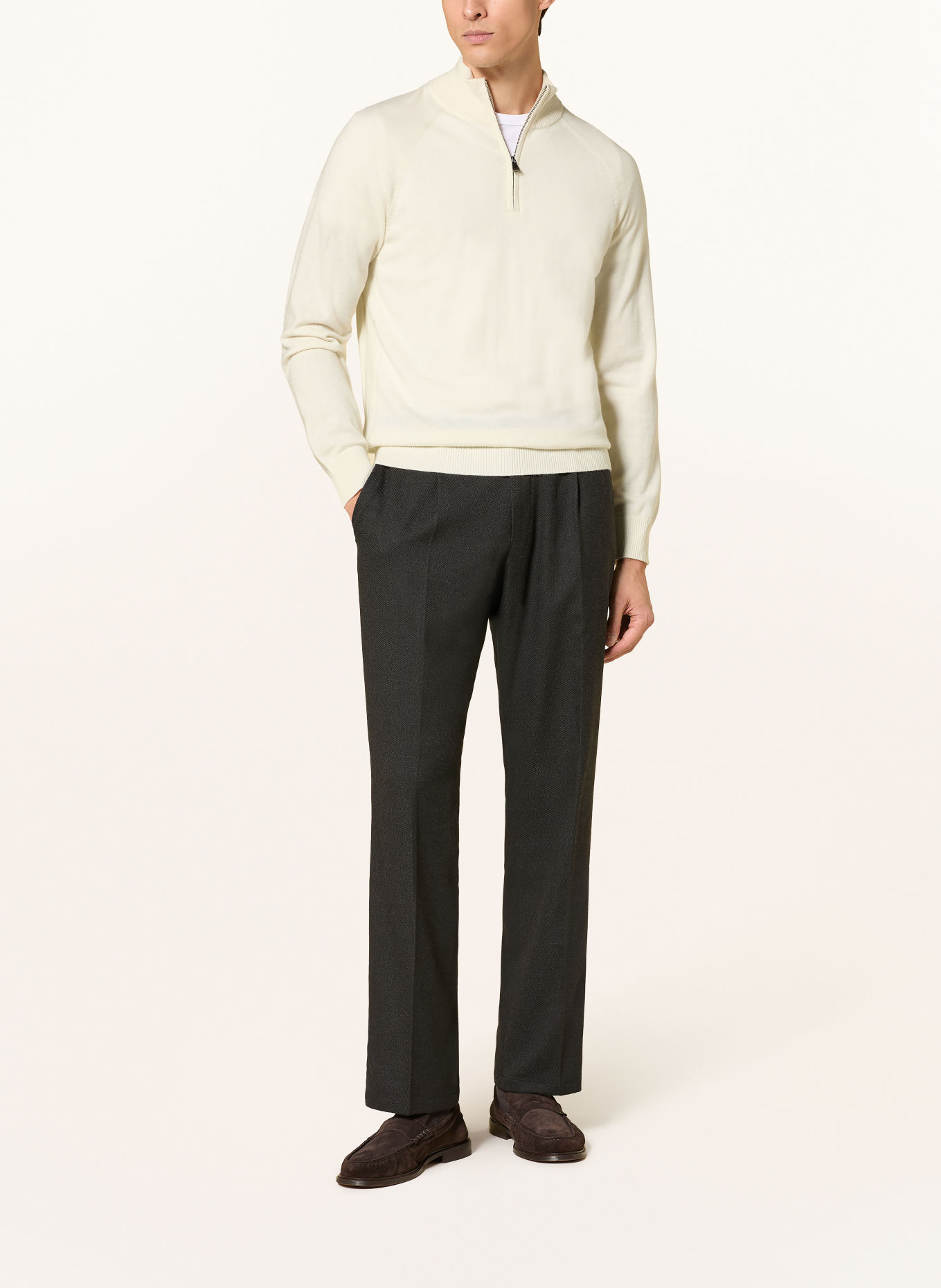 JOOP! JEANS LEMINARDO Half-zip sweater: CREAM
