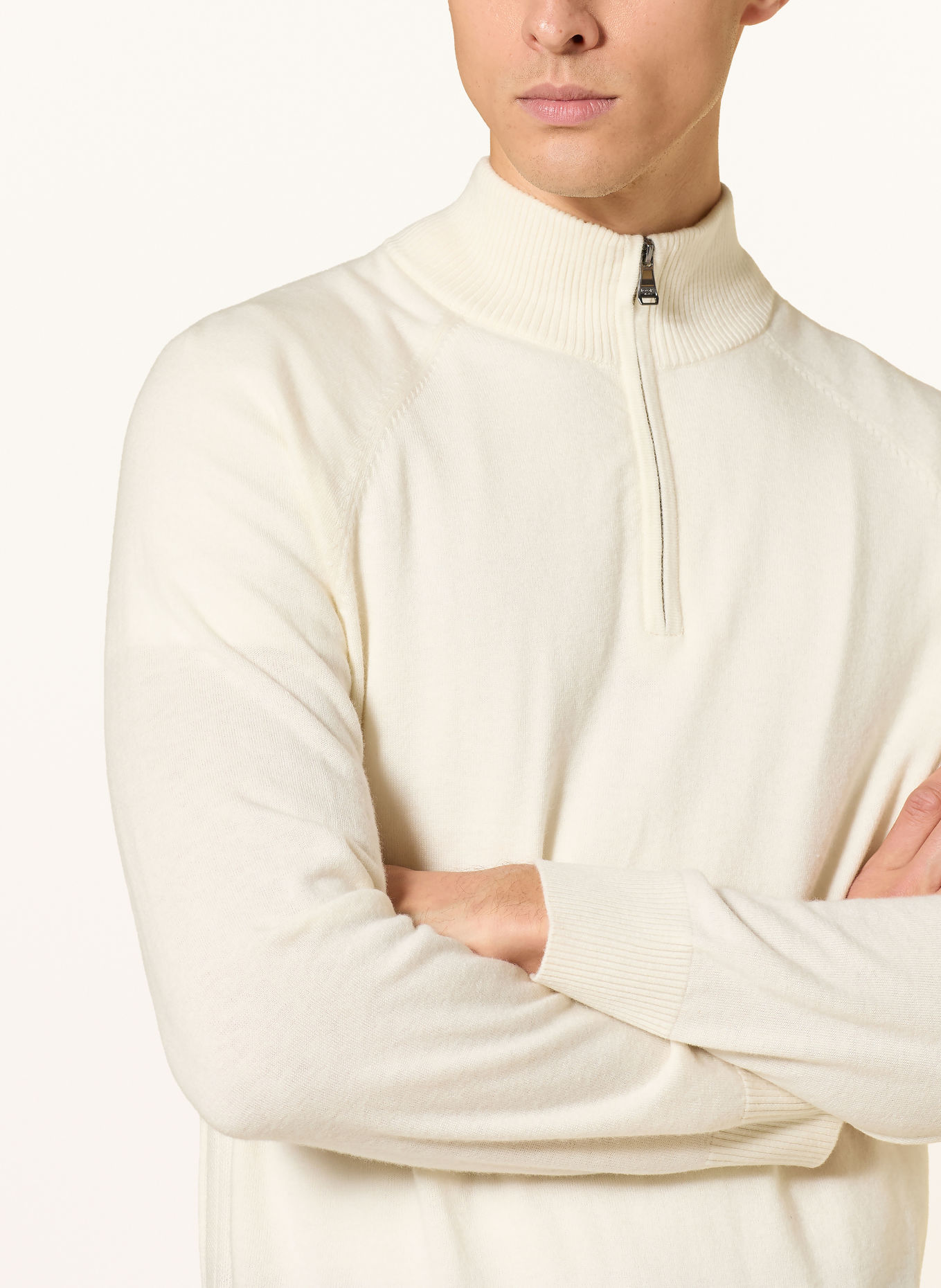JOOP! JEANS LEMINARDO Half-zip sweater: CREAM