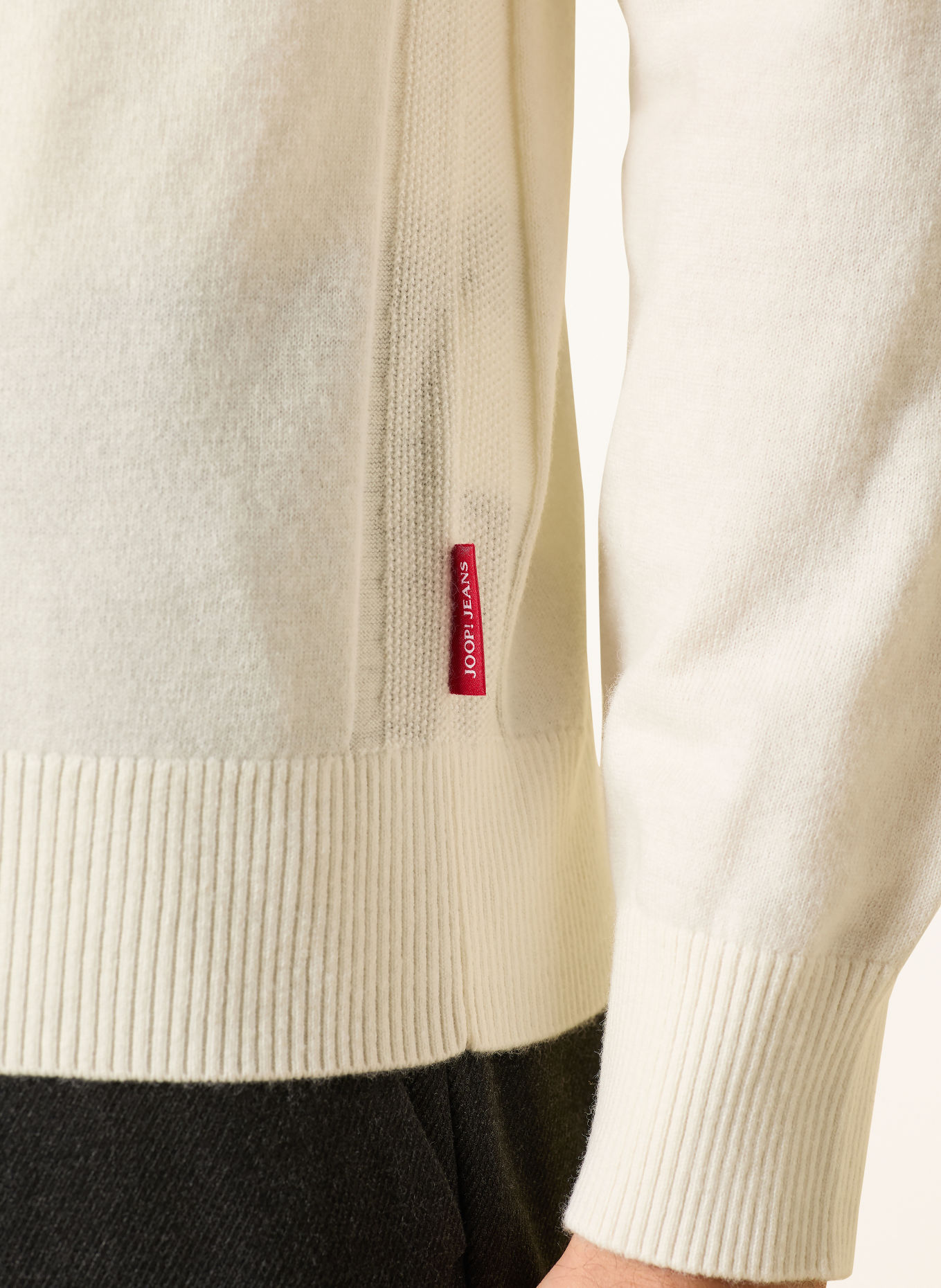 JOOP! JEANS LEMINARDO Half-zip sweater: CREAM