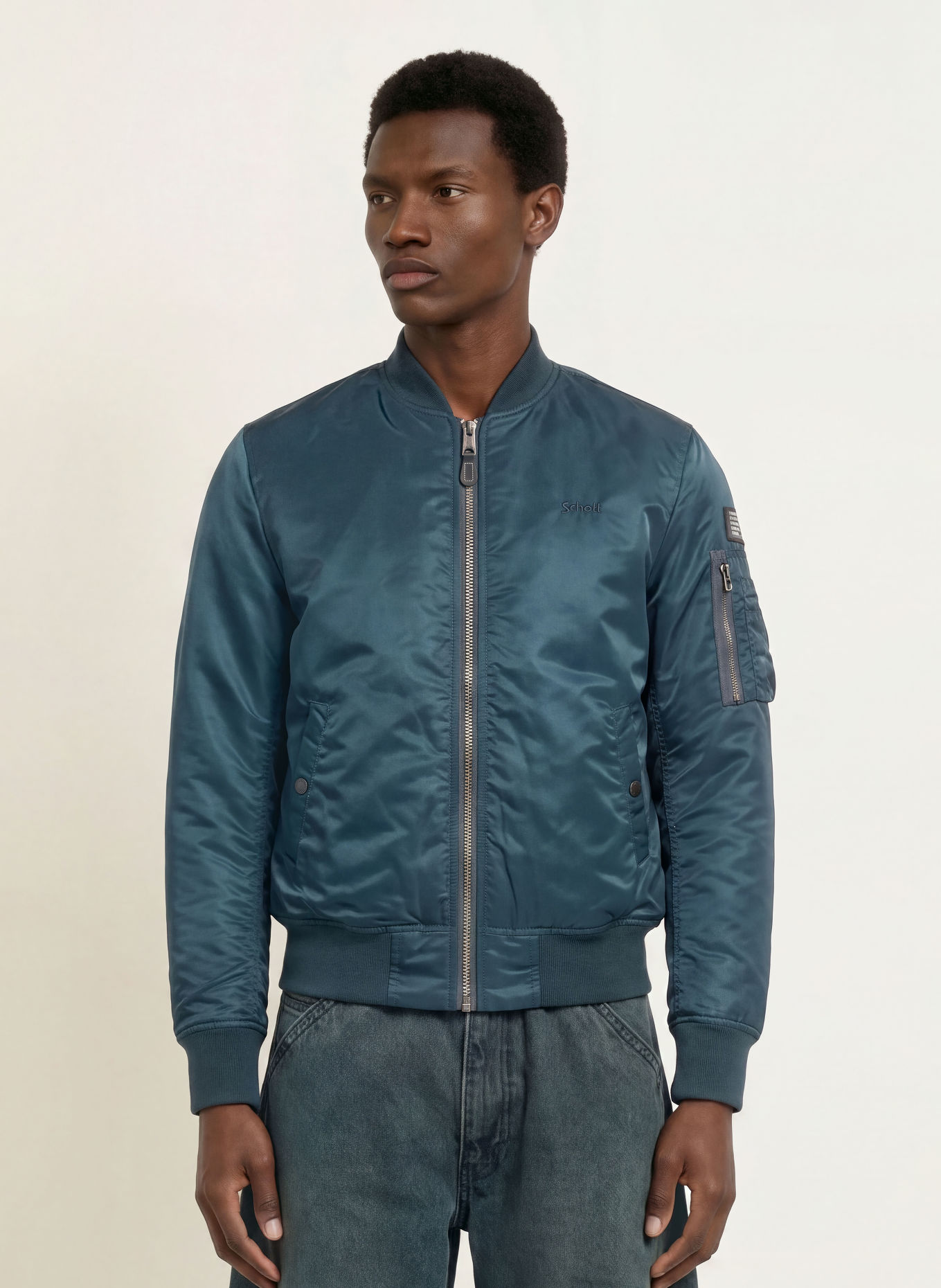 Schott NYC Bomberka AIRFORCE-RS: GRANATOWY