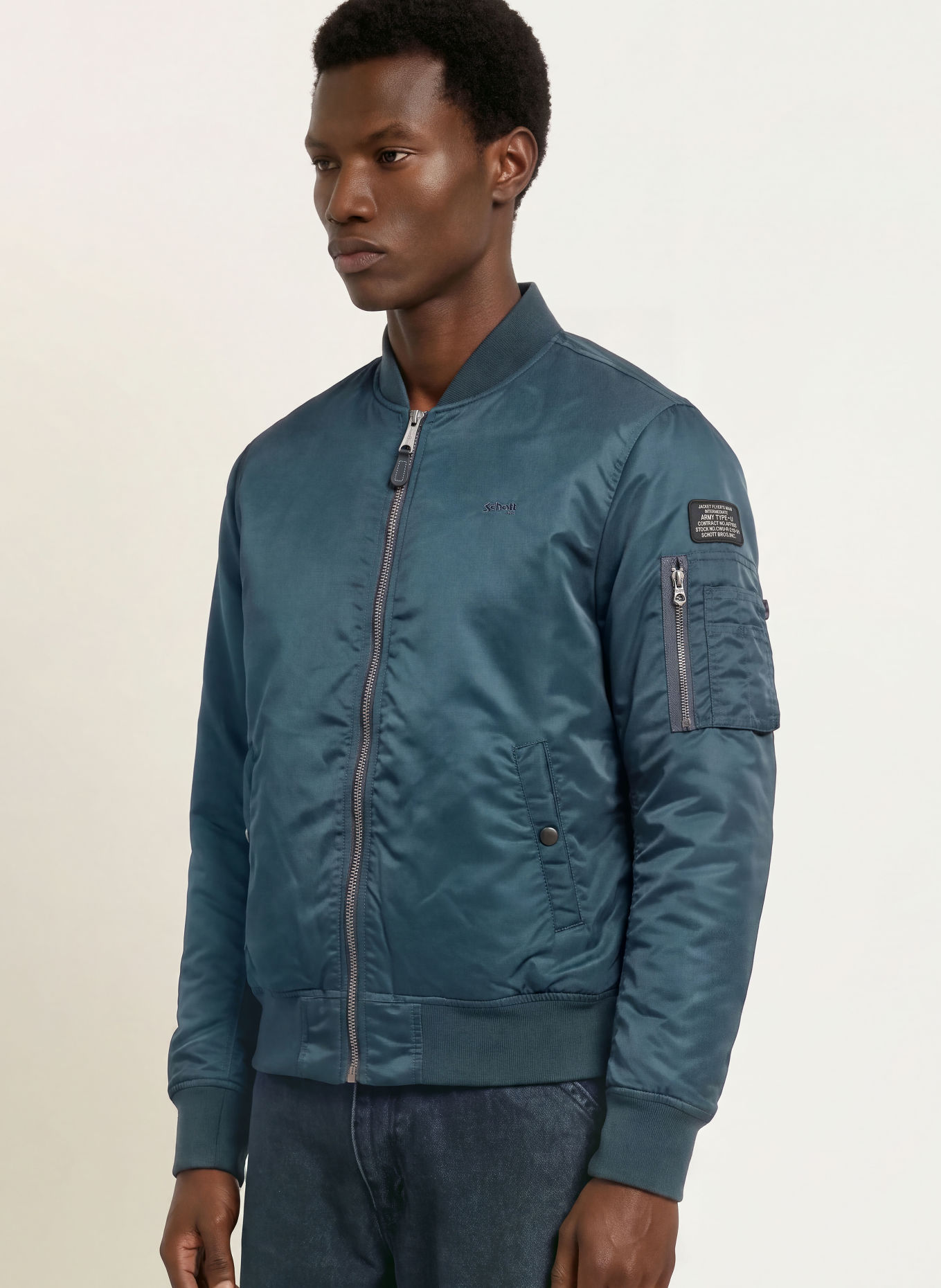 Schott NYC Bomberka AIRFORCE-RS: GRANATOWY