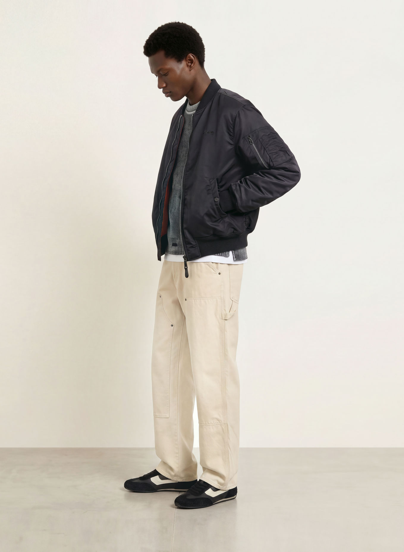 Schott NYC AIRFORCE 90 RS Bomber jacket: BLACK