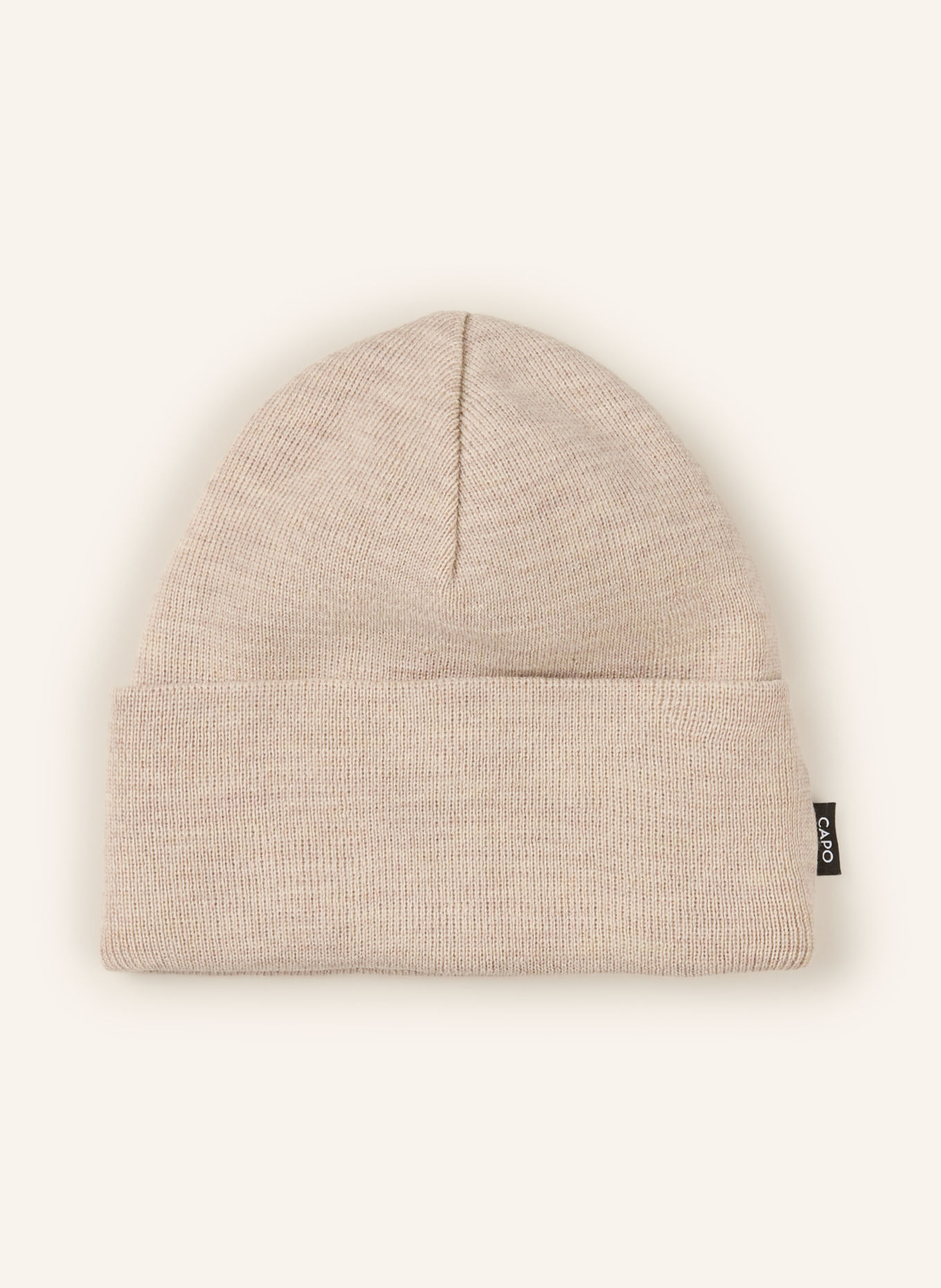 CAPO Multifunktionsmütze aus Merinowolle: BEIGE