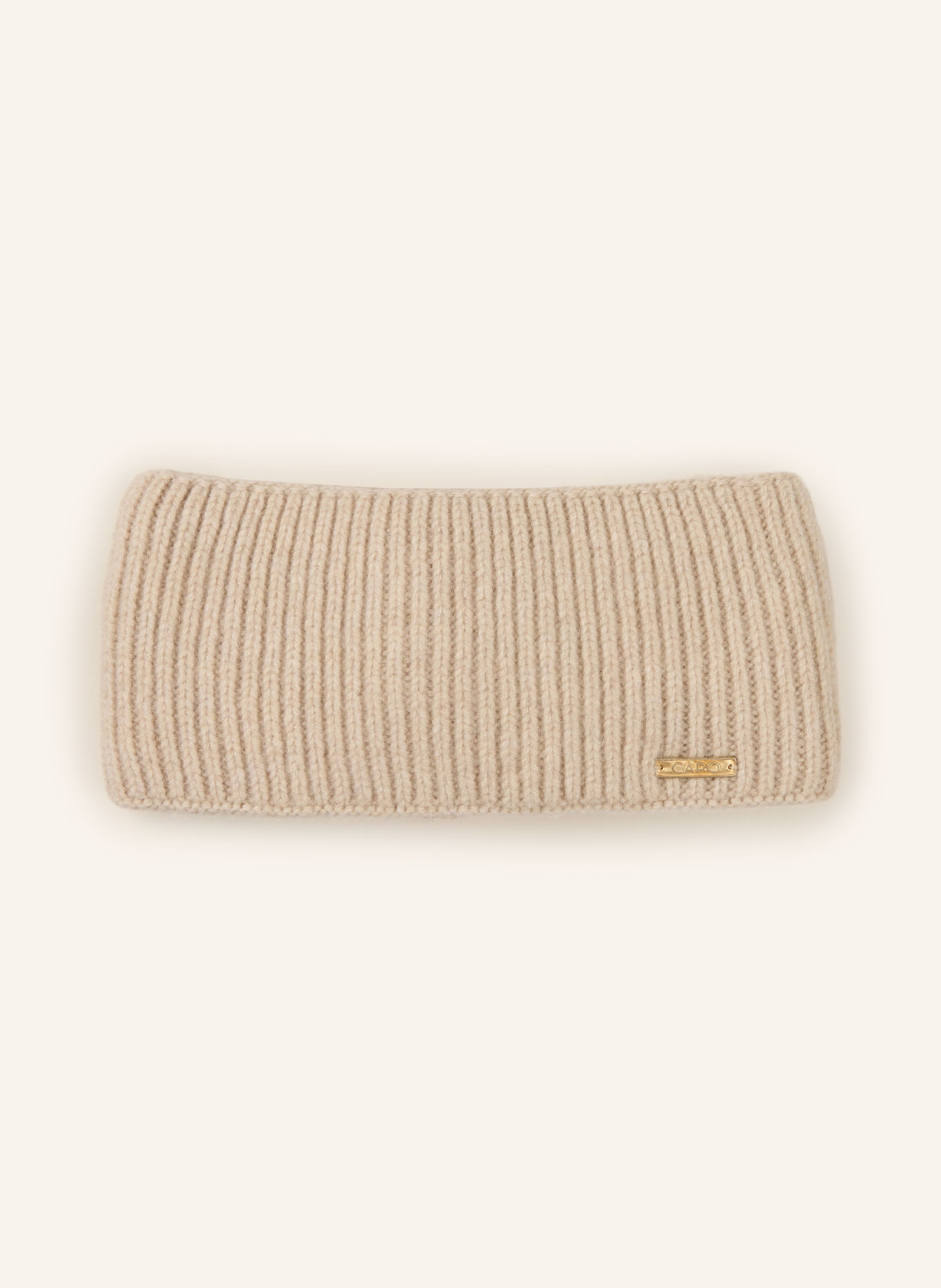 CAPO Hoofdband met kasjmier: BEIGE