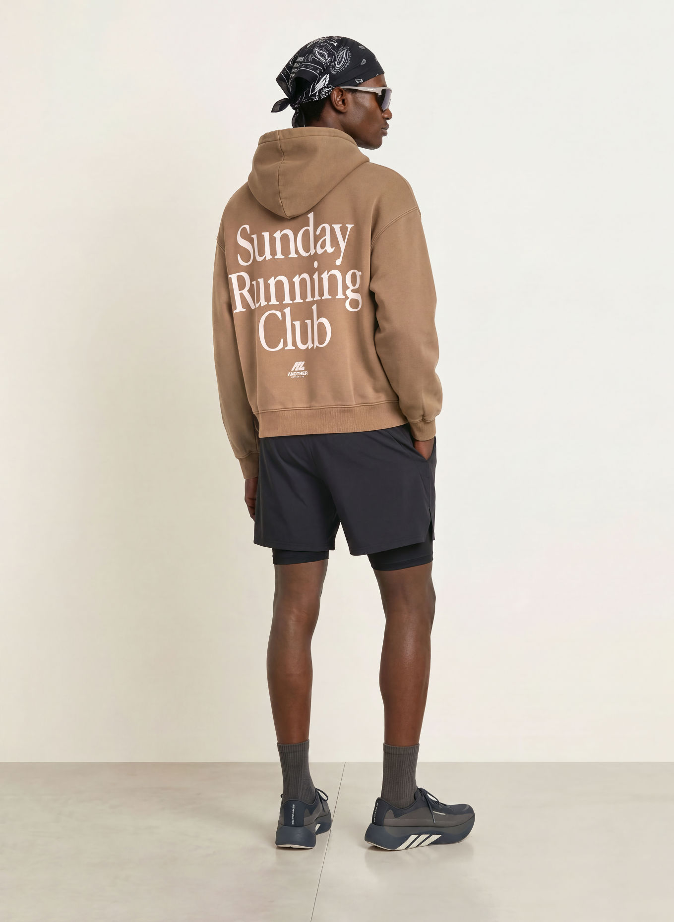 another COTTON LAB Hoodie: HELLBRAUN / WEISS