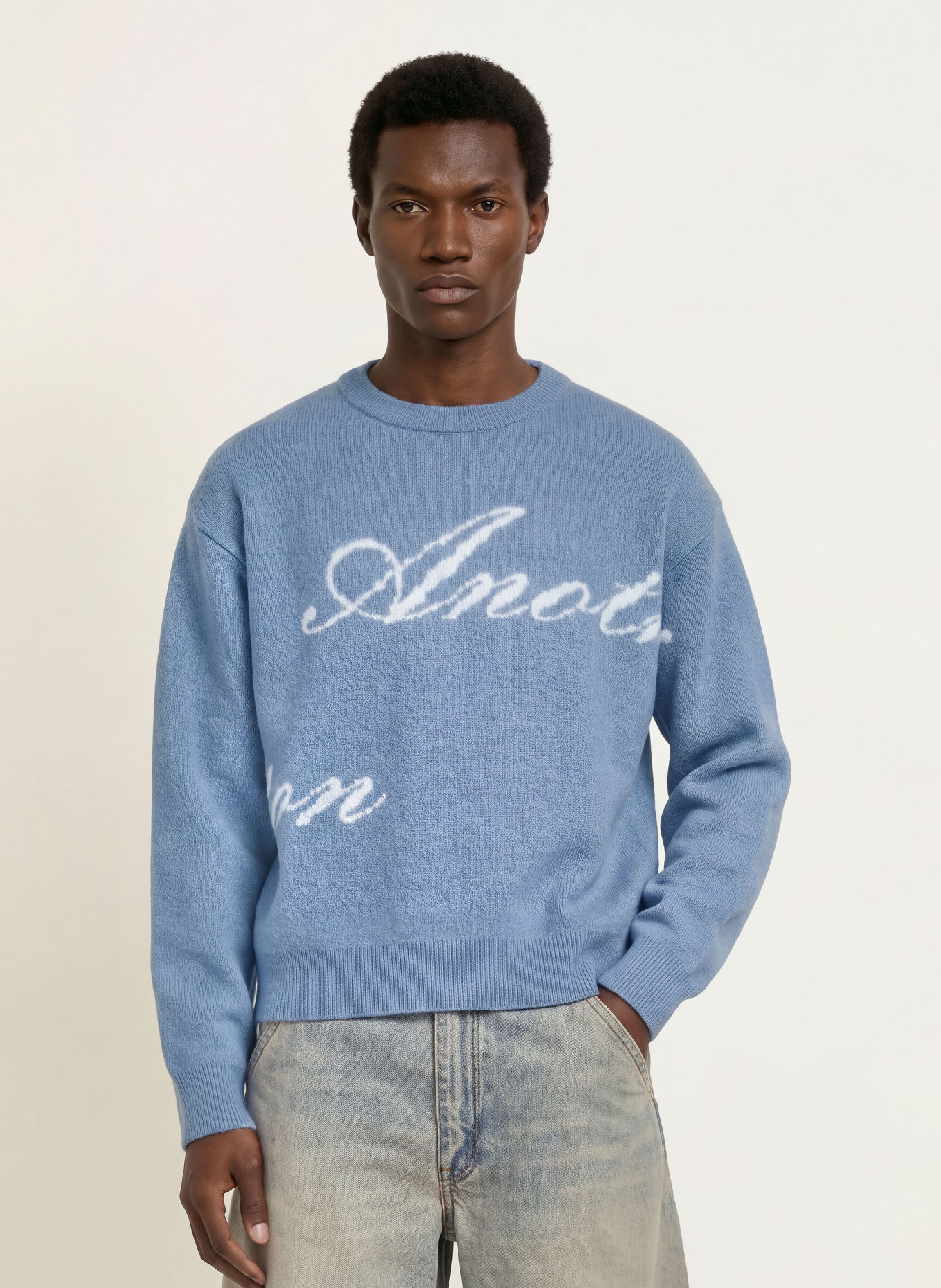 another COTTON LAB Pullover: BLAUGRAU
