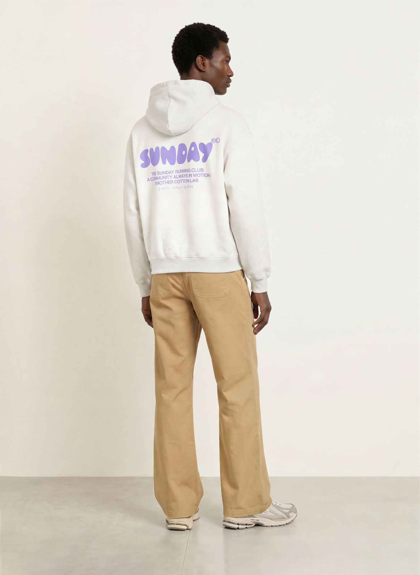 another COTTON LAB SUNDAY Hoodie: LIGHT GRAY