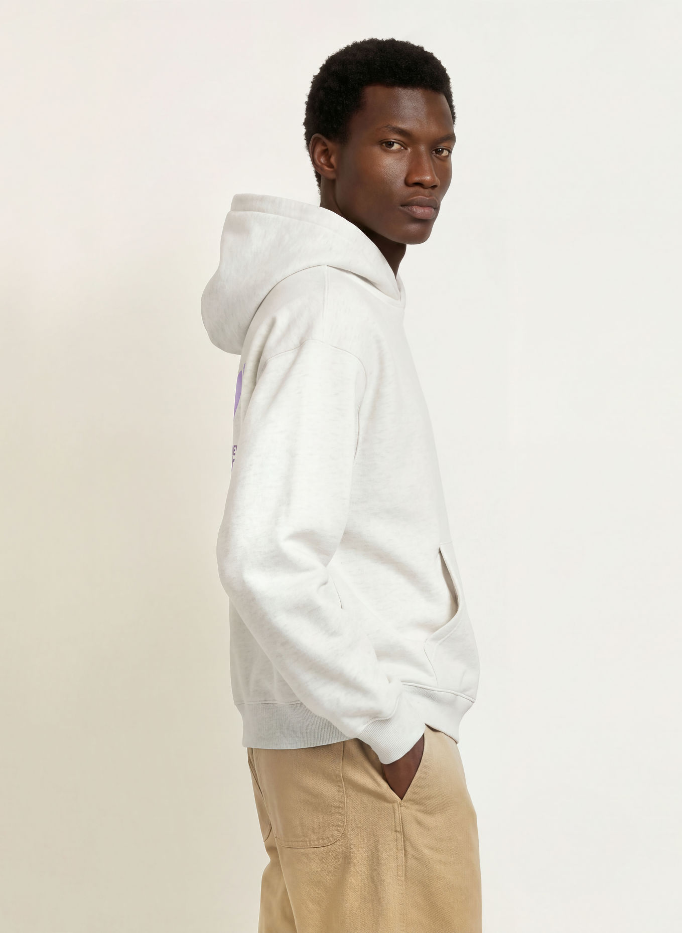 another COTTON LAB SUNDAY Hoodie: LIGHT GRAY