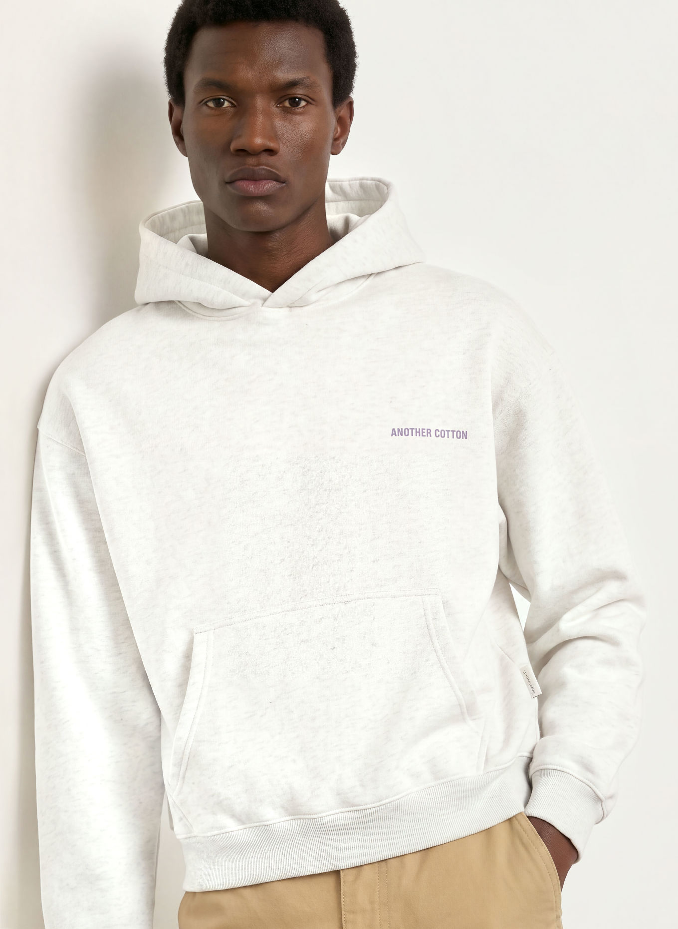 another COTTON LAB SUNDAY Hoodie: LIGHT GRAY