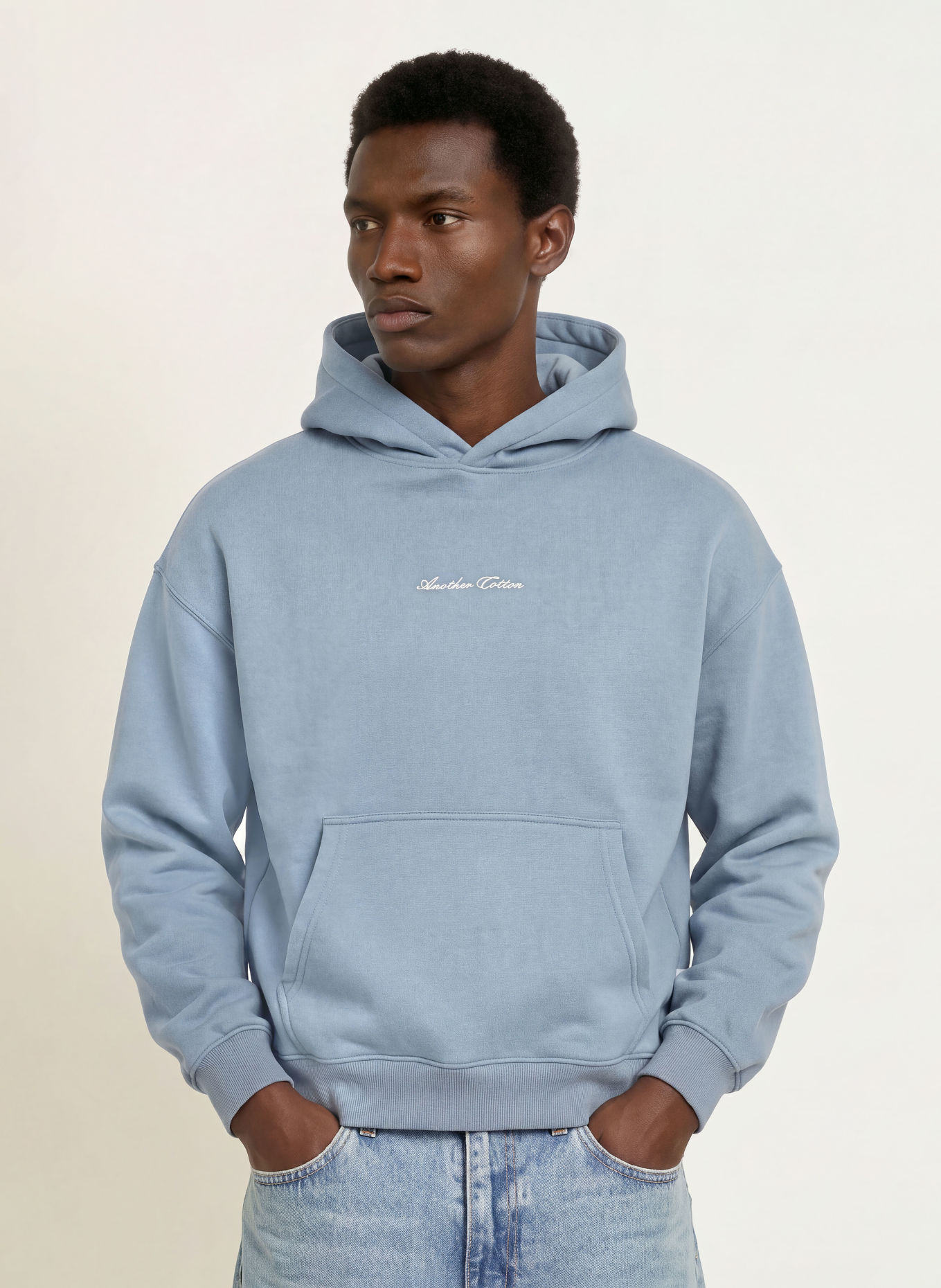 another COTTON LAB CREATIVE LAB Hoodie: BLUE GRAY