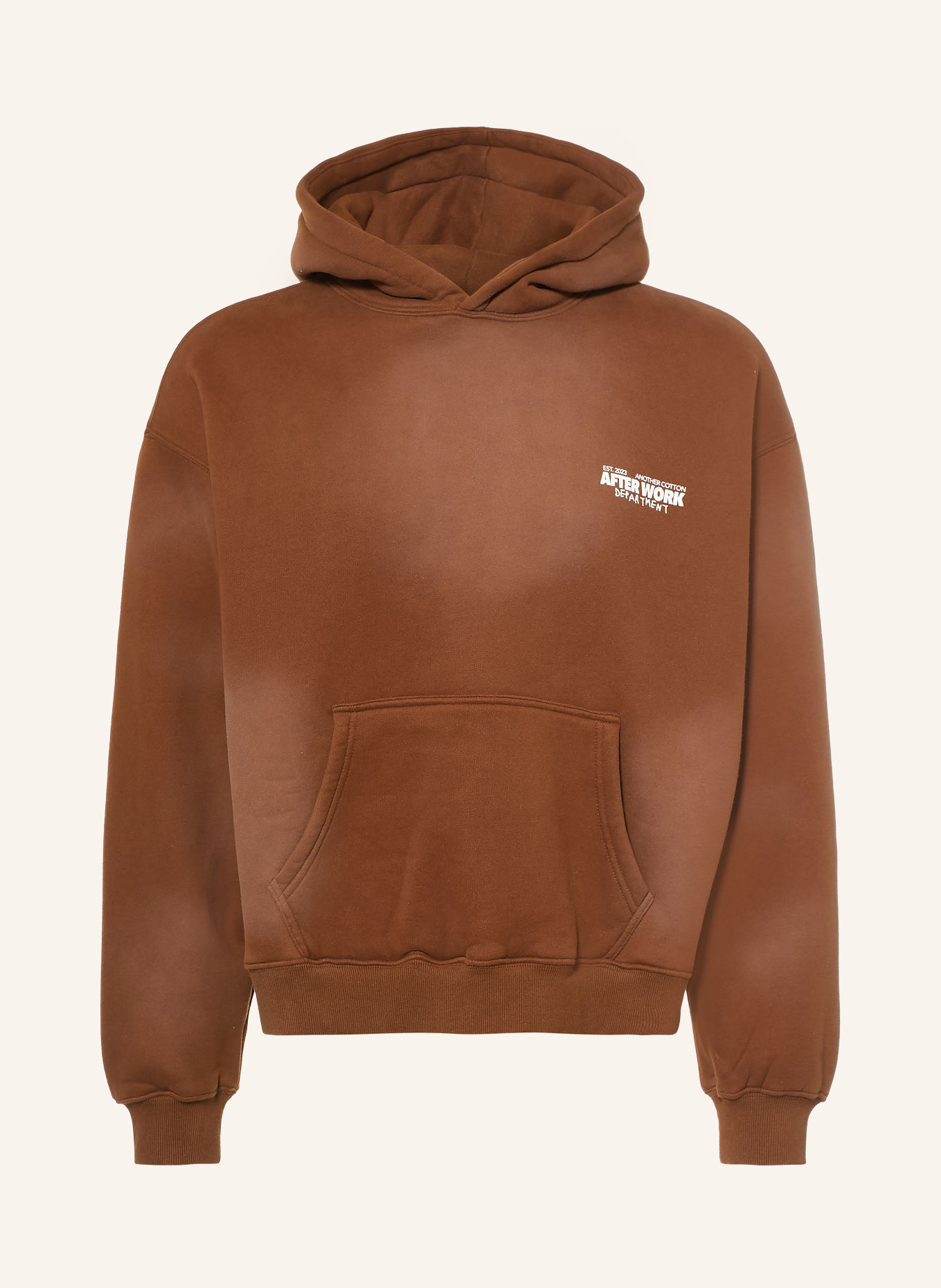 another COTTON LAB AFTERWORK Hoodie: BROWN