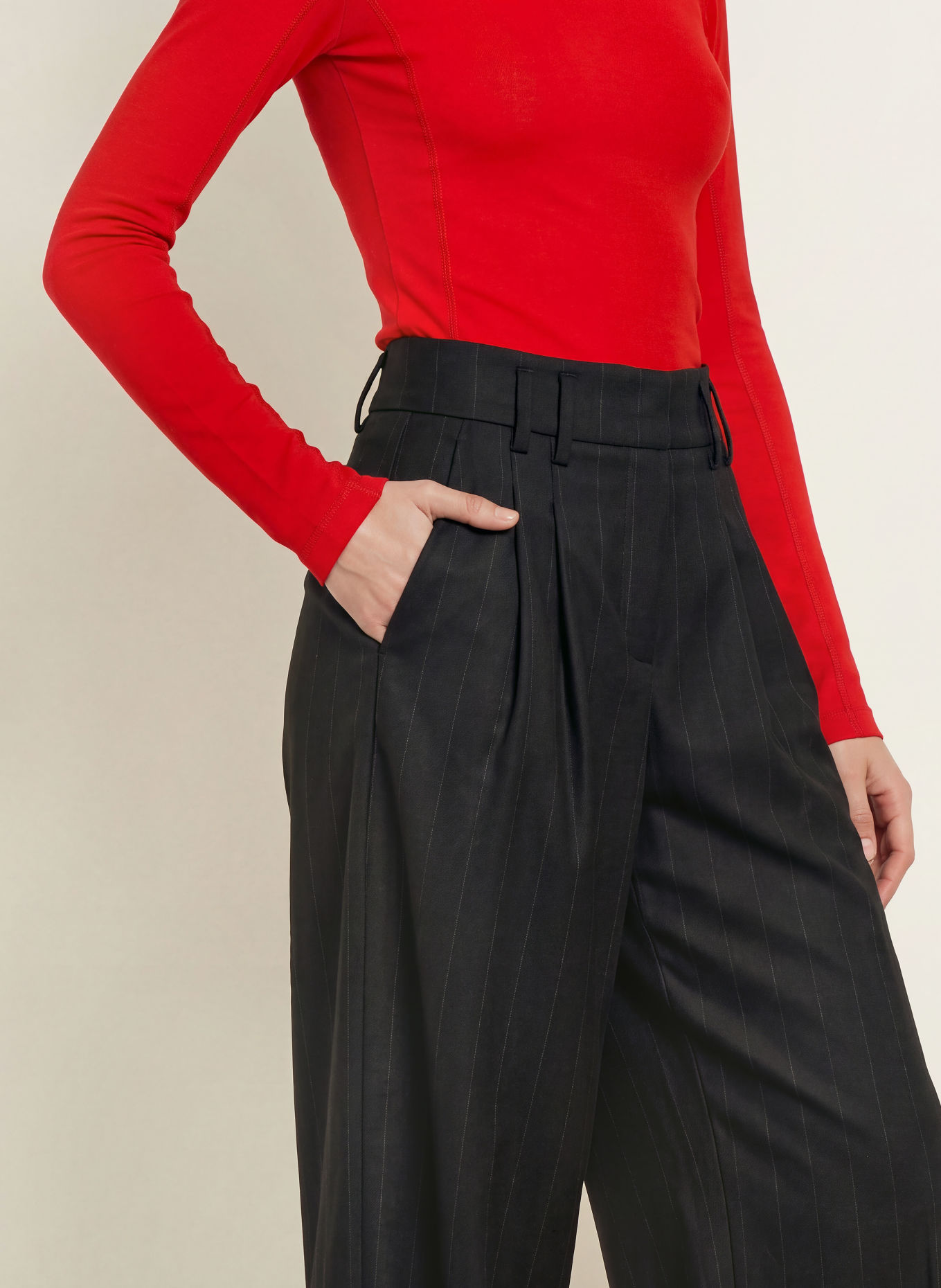 RAFFAELLO ROSSI Marlene-broek MAYLA: ZWART