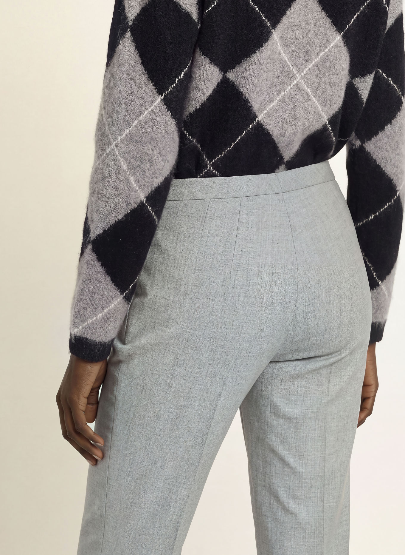 RAFFAELLO ROSSI MAXIMA 7/8-length trousers: LIGHT GRAY