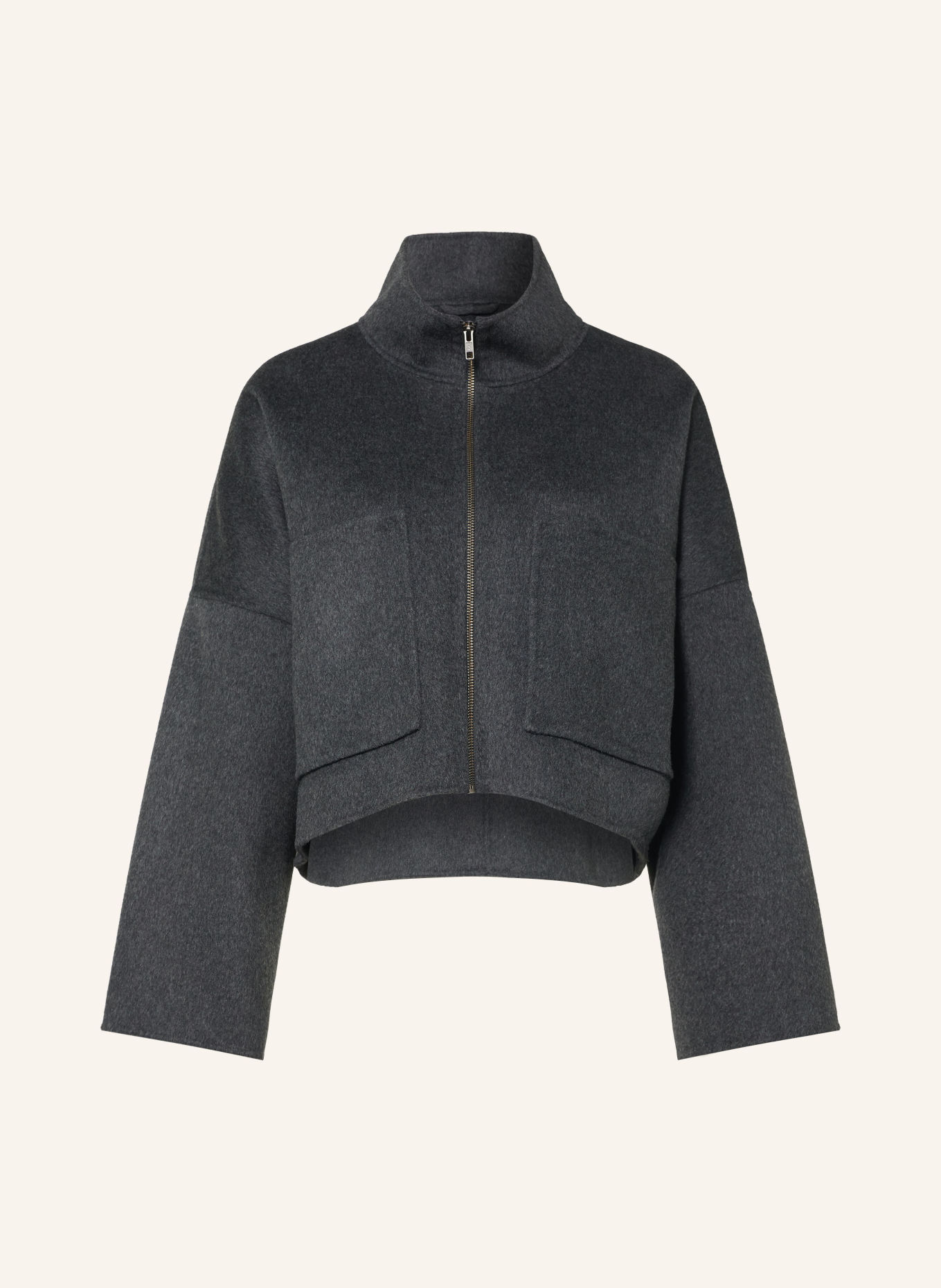 DRYKORN Veste boxy ELSTOW: GRIS FONCÉ