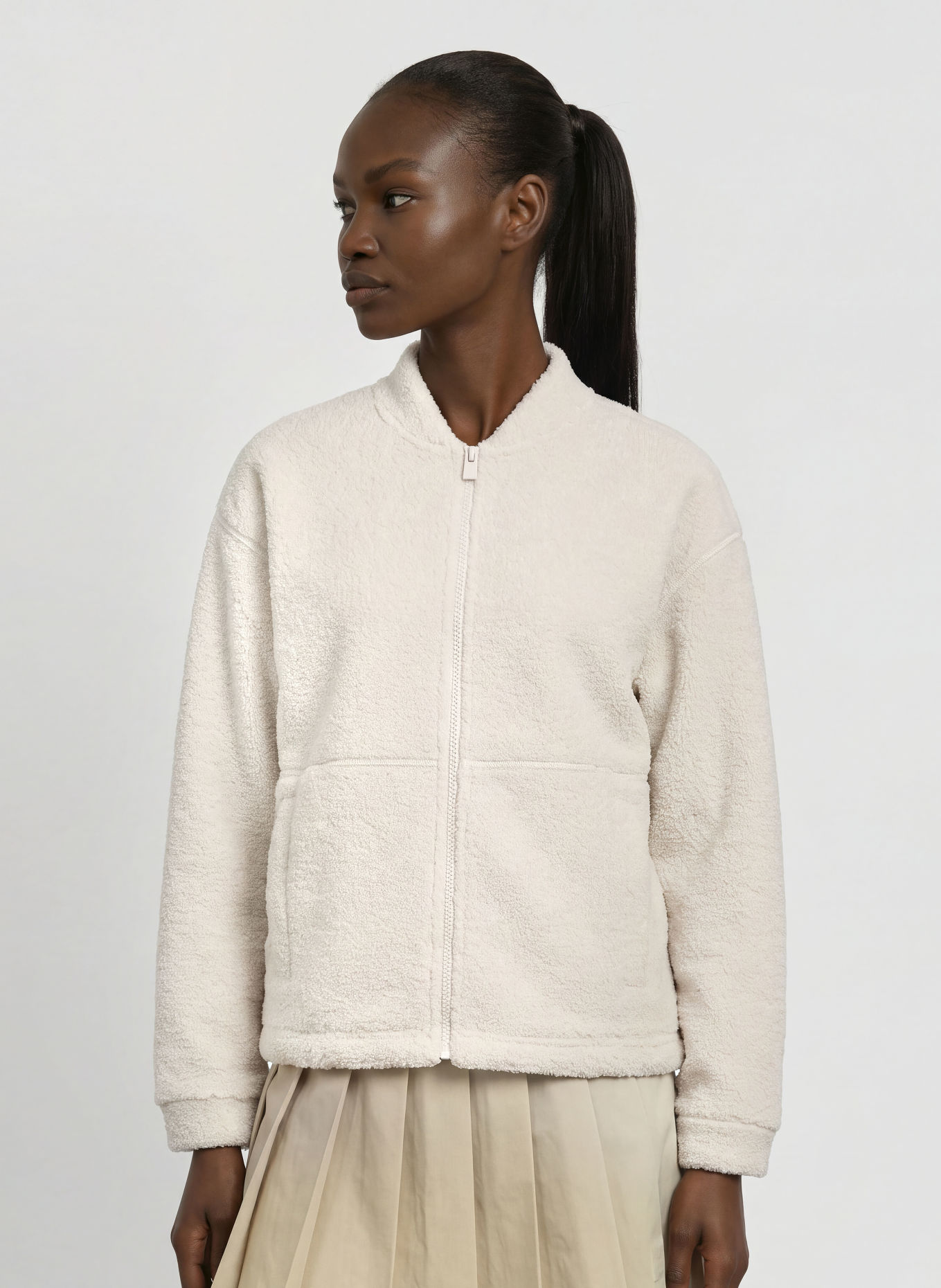 ELBSAND Teddyfell-Jacke NETTE: CREME