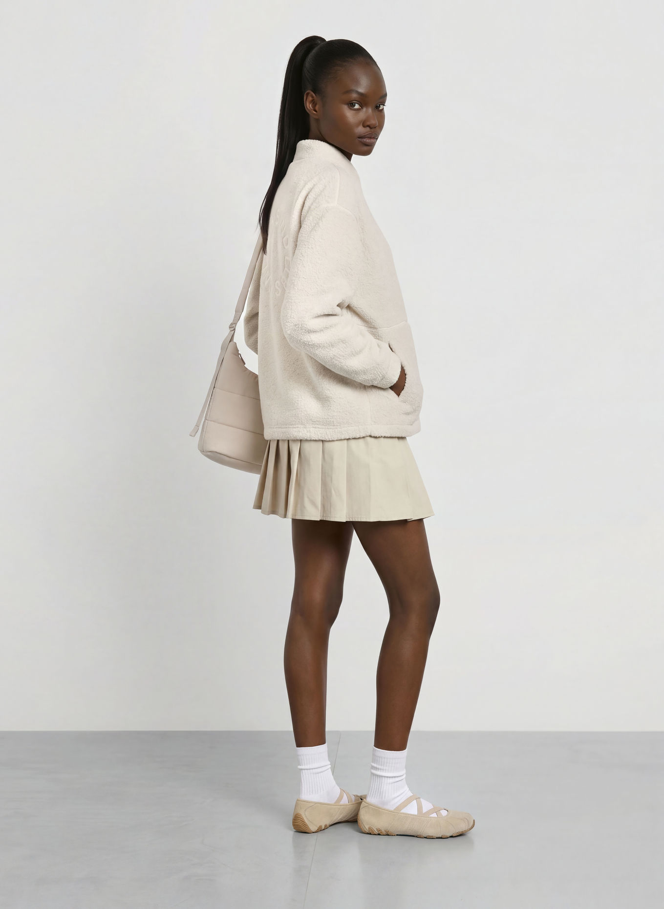 ELBSAND Teddyfell-Jacke NETTE: CREME