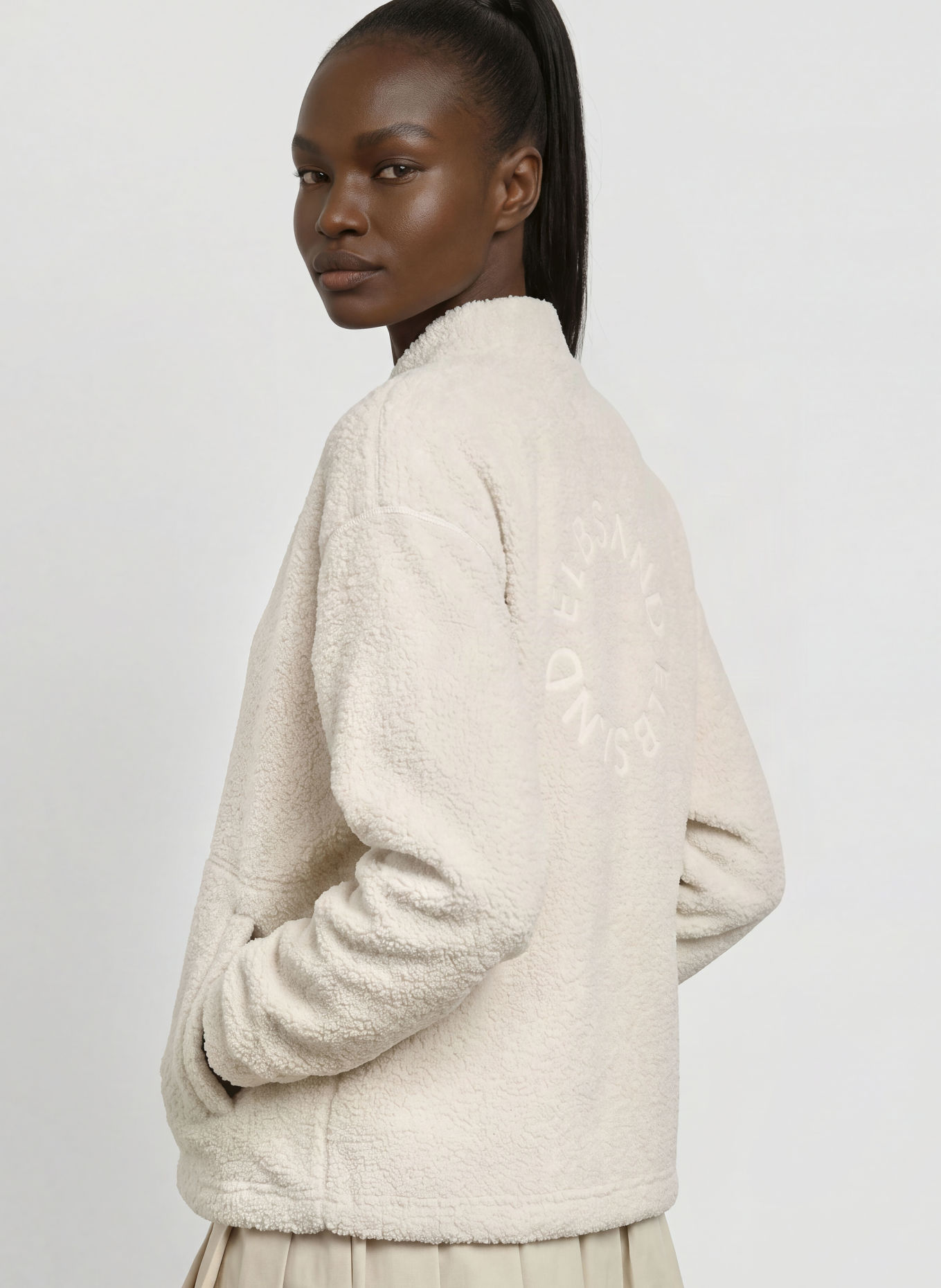 ELBSAND Teddyfell-Jacke NETTE: CREME