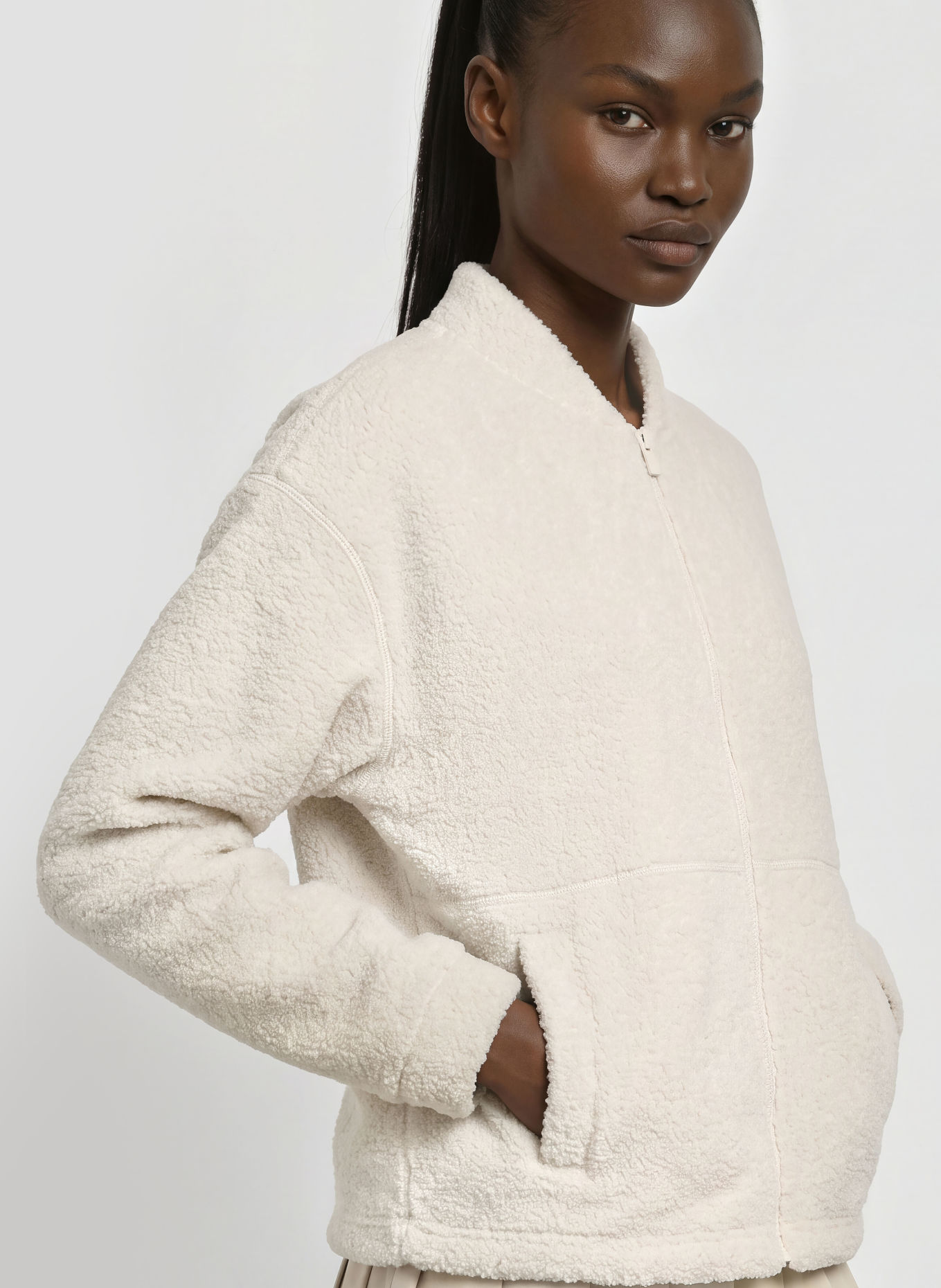 ELBSAND Teddyfell-Jacke NETTE: CREME