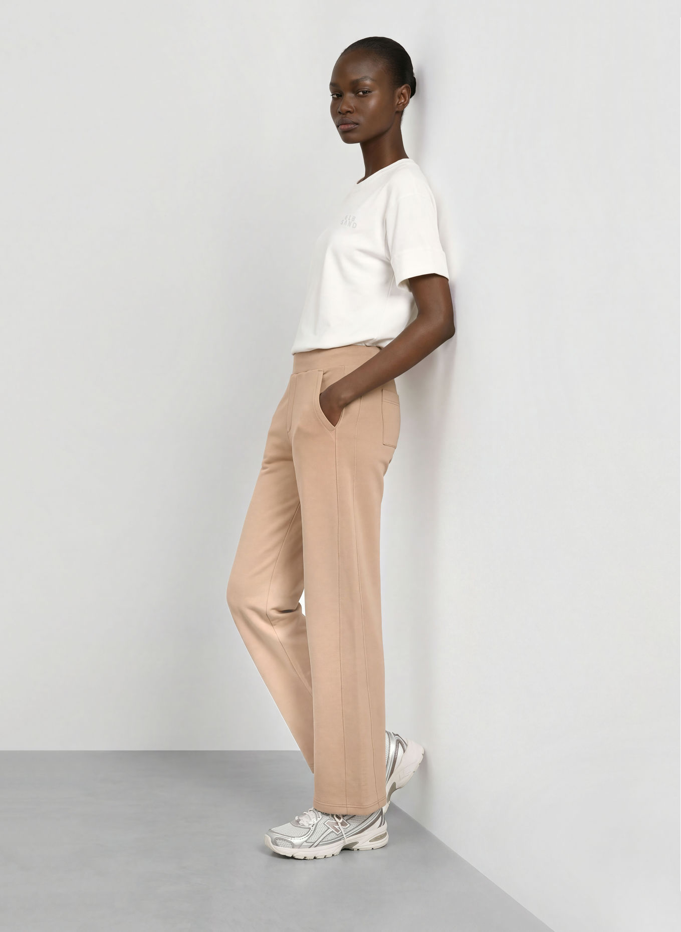 ELBSAND RIXA Sweatpants: LIGHT BROWN