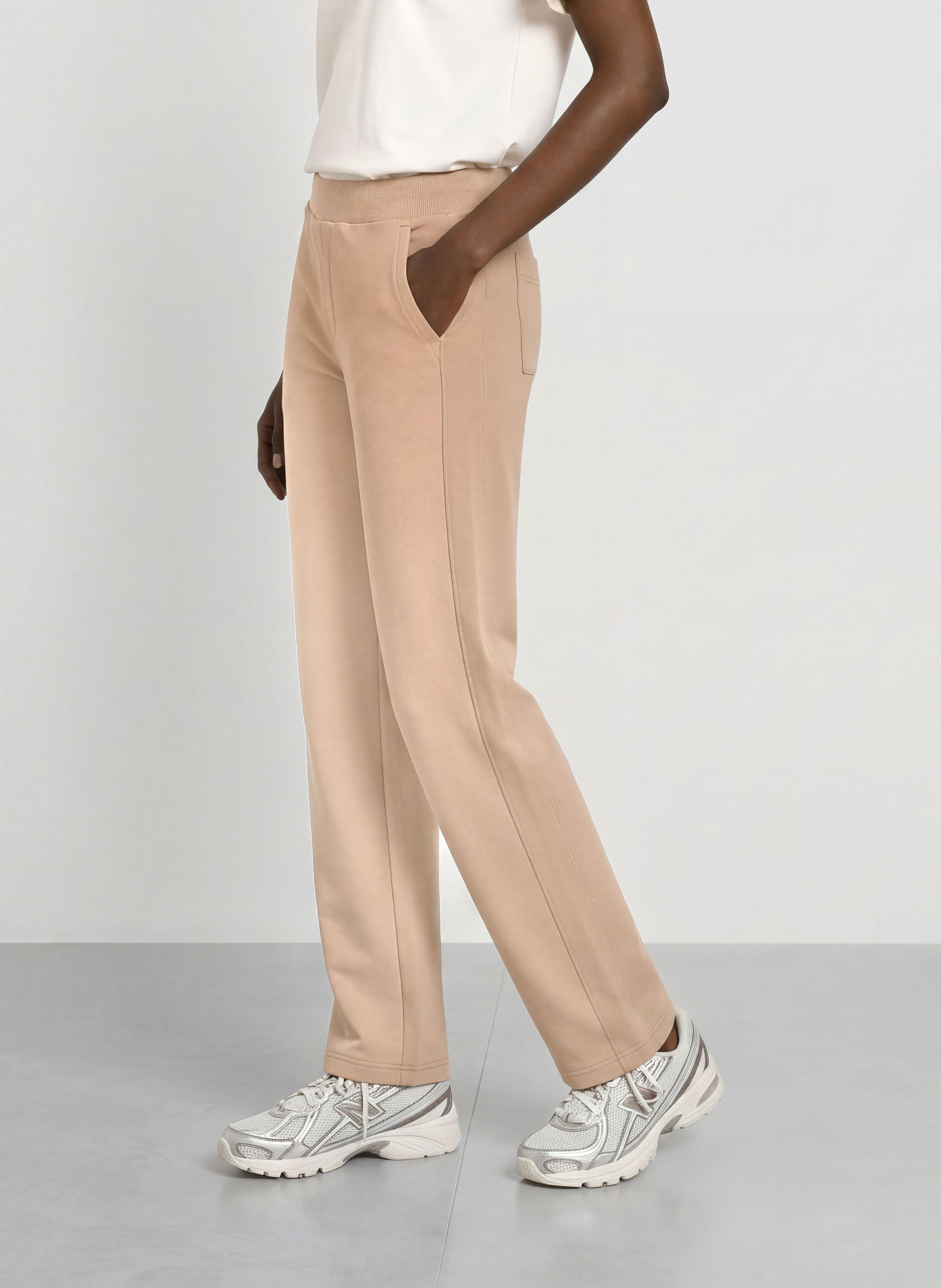 ELBSAND RIXA Sweatpants: LIGHT BROWN
