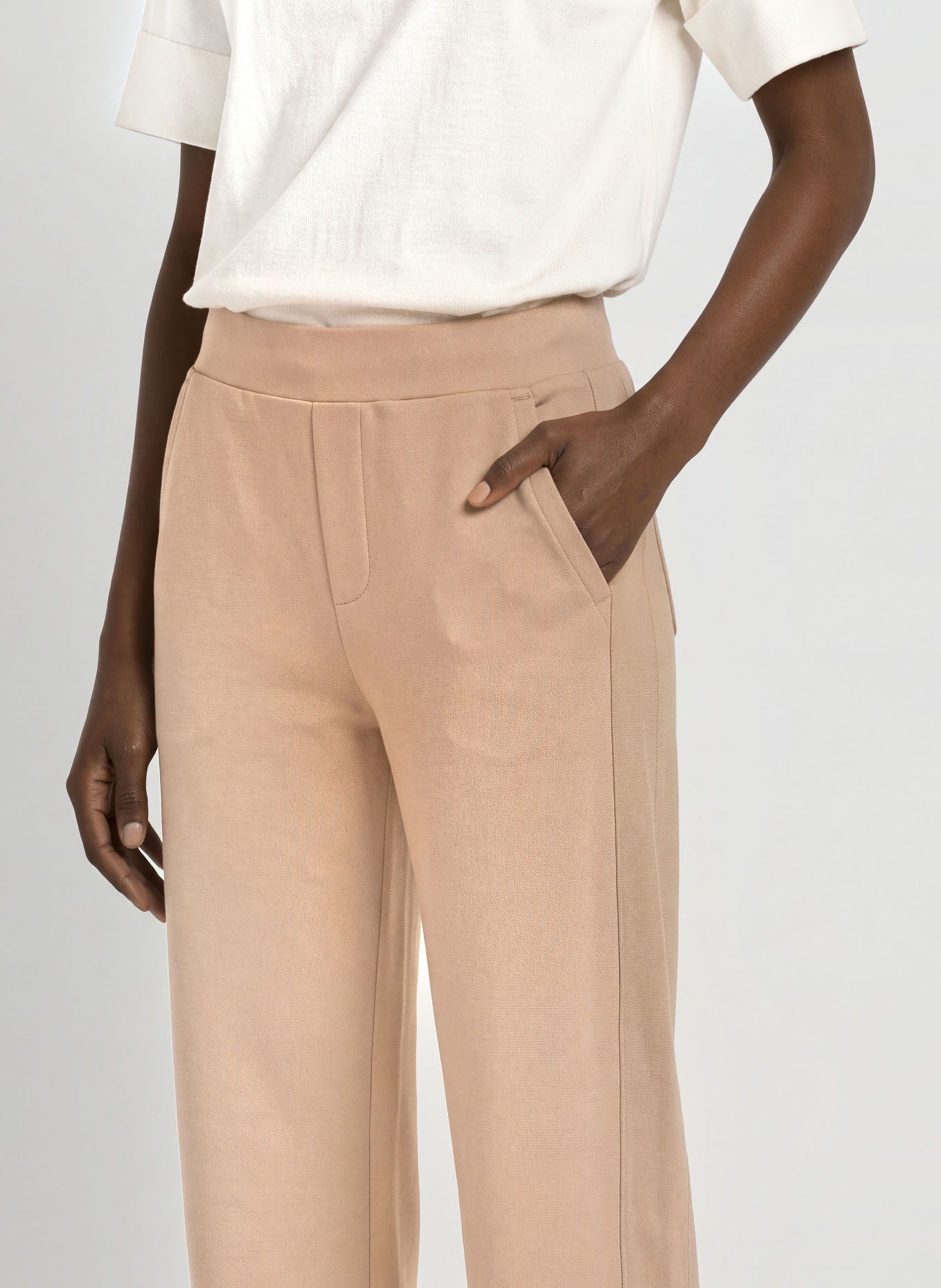 ELBSAND RIXA Sweatpants: LIGHT BROWN