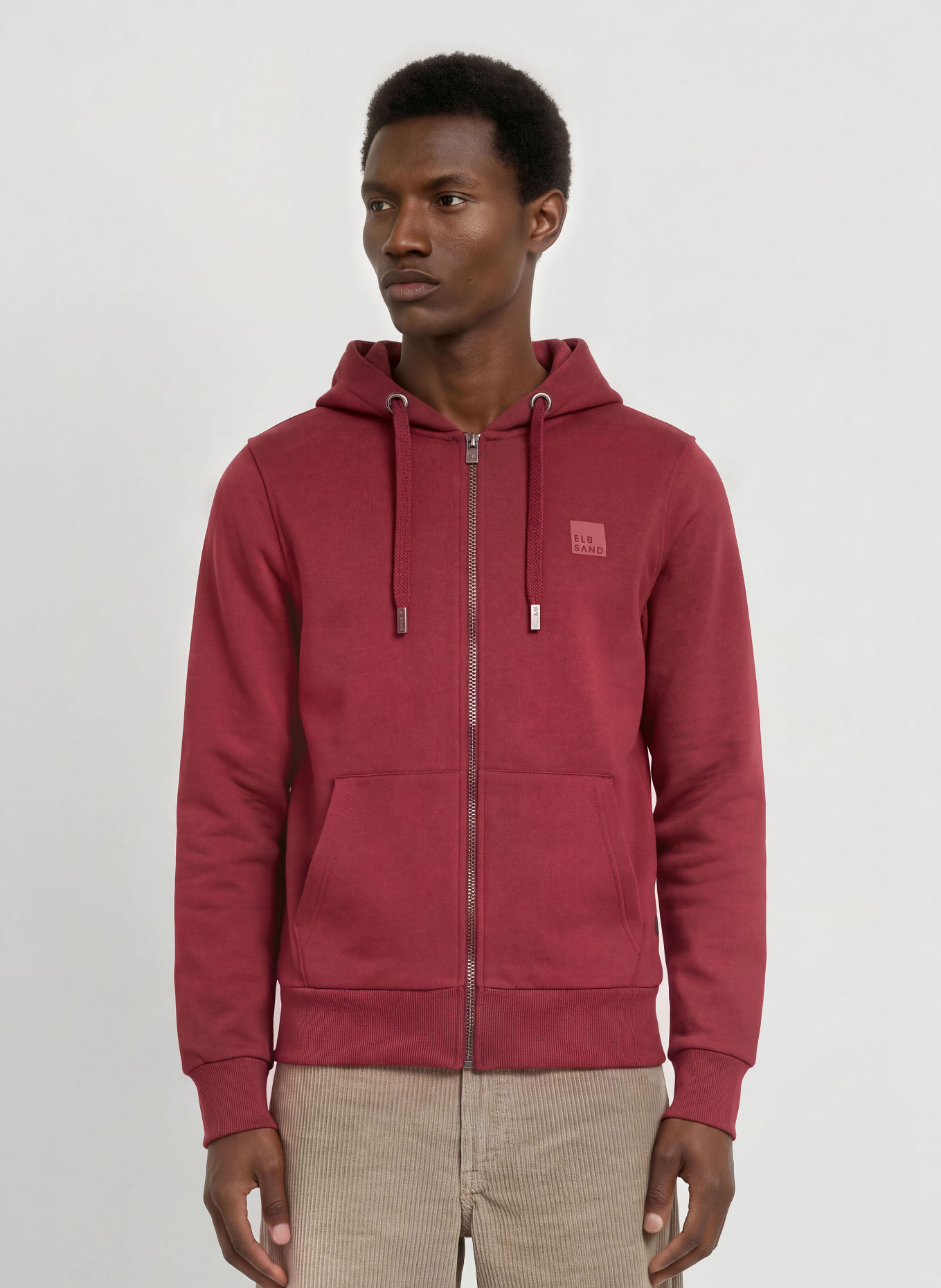 ELBSAND Sweatvest THURE: DONKERROOD